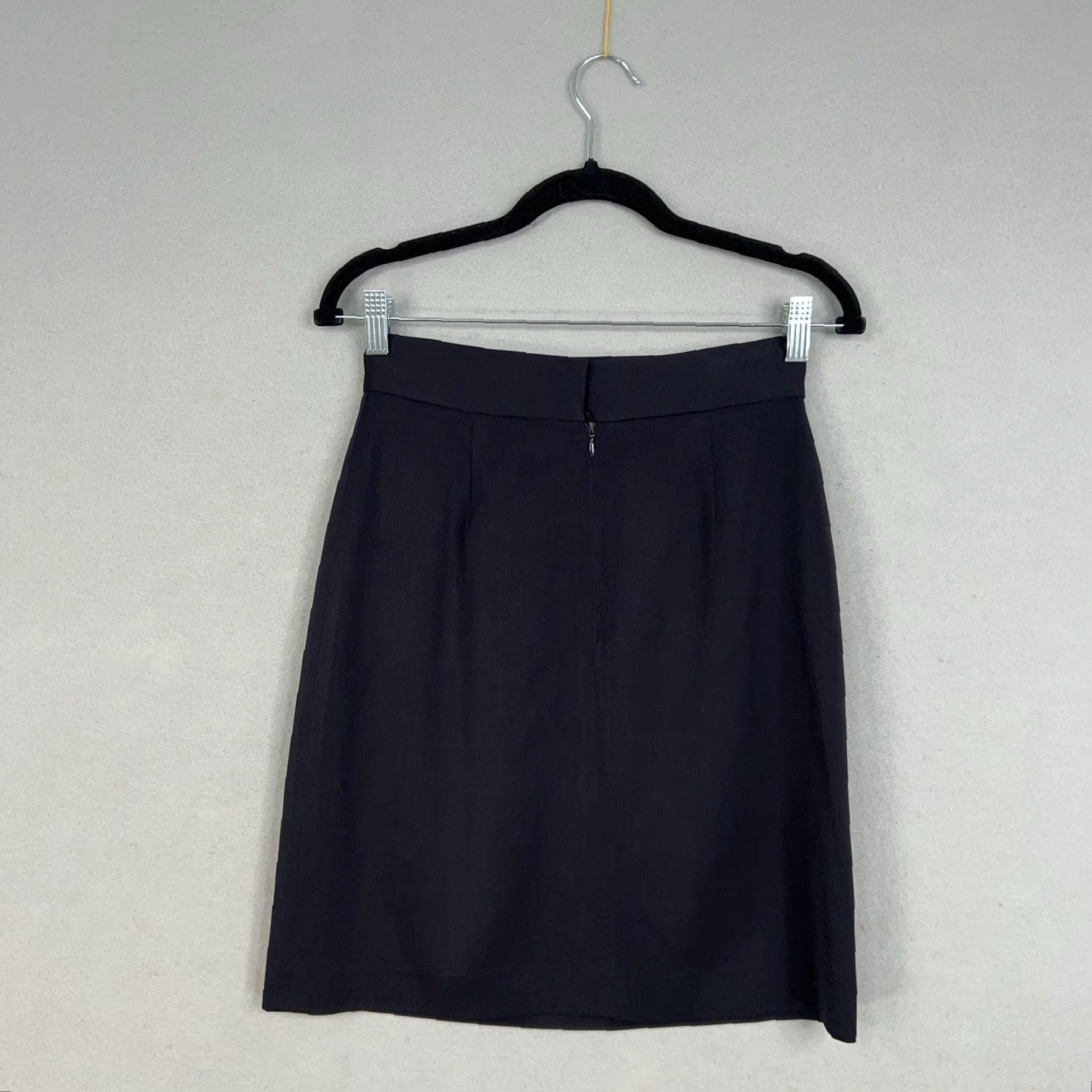 J.Crew J.Crew Skirt Womens 6 Navy Italian Wool Pencil Minimal Quiet Luxury Made Italy Skirt Size 28" / US 6 / IT 42 - 6 Thumbnail