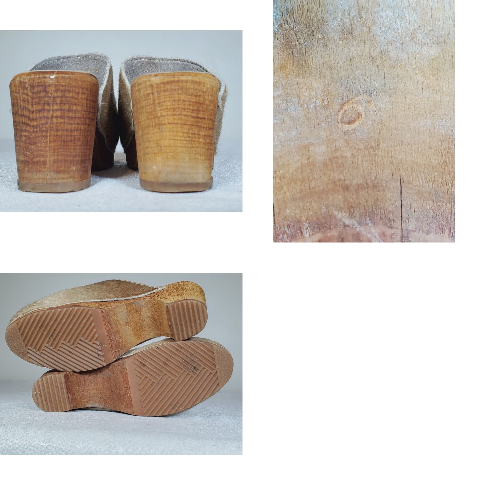 Vintage Open Back Wood Clogs Womens US 6 Size US 6 / IT 36 - 8 Thumbnail