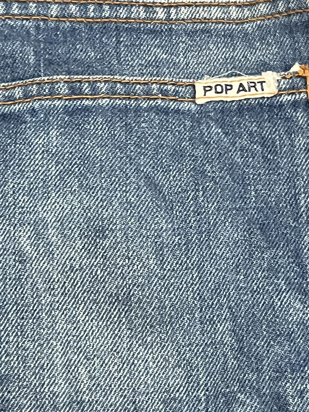 Fuck The Population × Japanese Brand × POP MAGAZINE Vintage Japanese Brand Pop Art Distressed Denim Size US 33 - 8 Thumbnail
