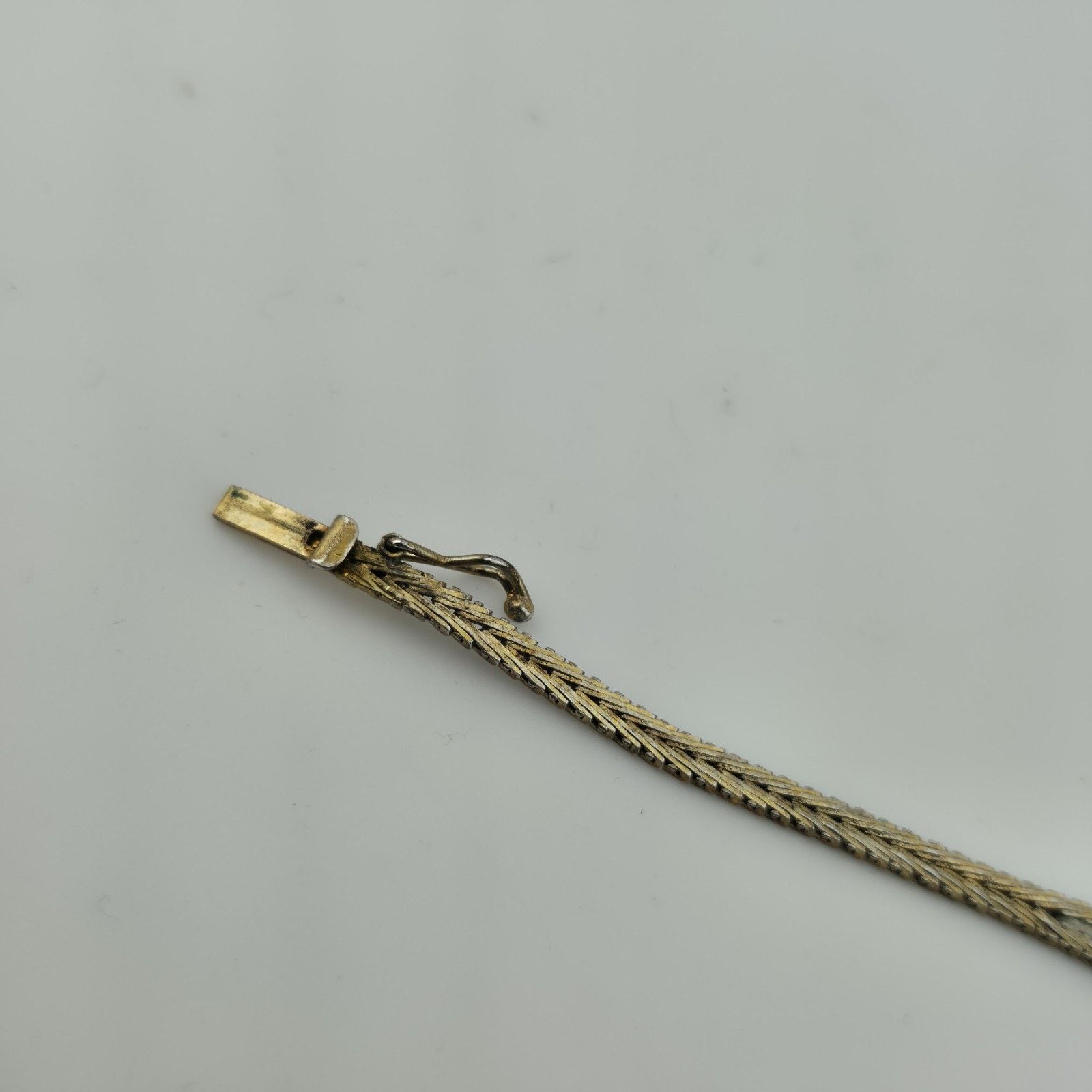 Other Sterling Silver Bracelet Two Tone Bracelet Panel Link 7" Size ONE SIZE - 4 Thumbnail