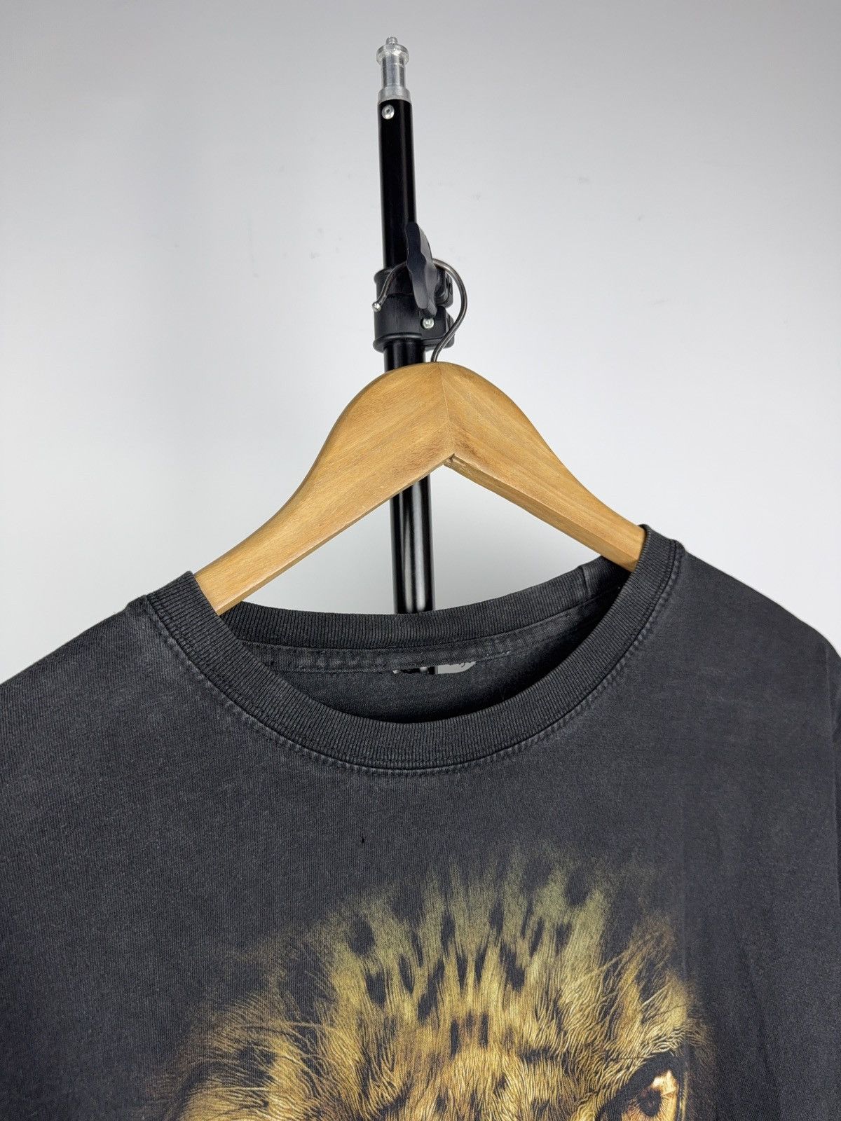 Vintage 00s Y2K Leopard Graphic T Shirt Double Sided Animal Tee Size US L / EU 52-54 / 3 - 2 Thumbnail