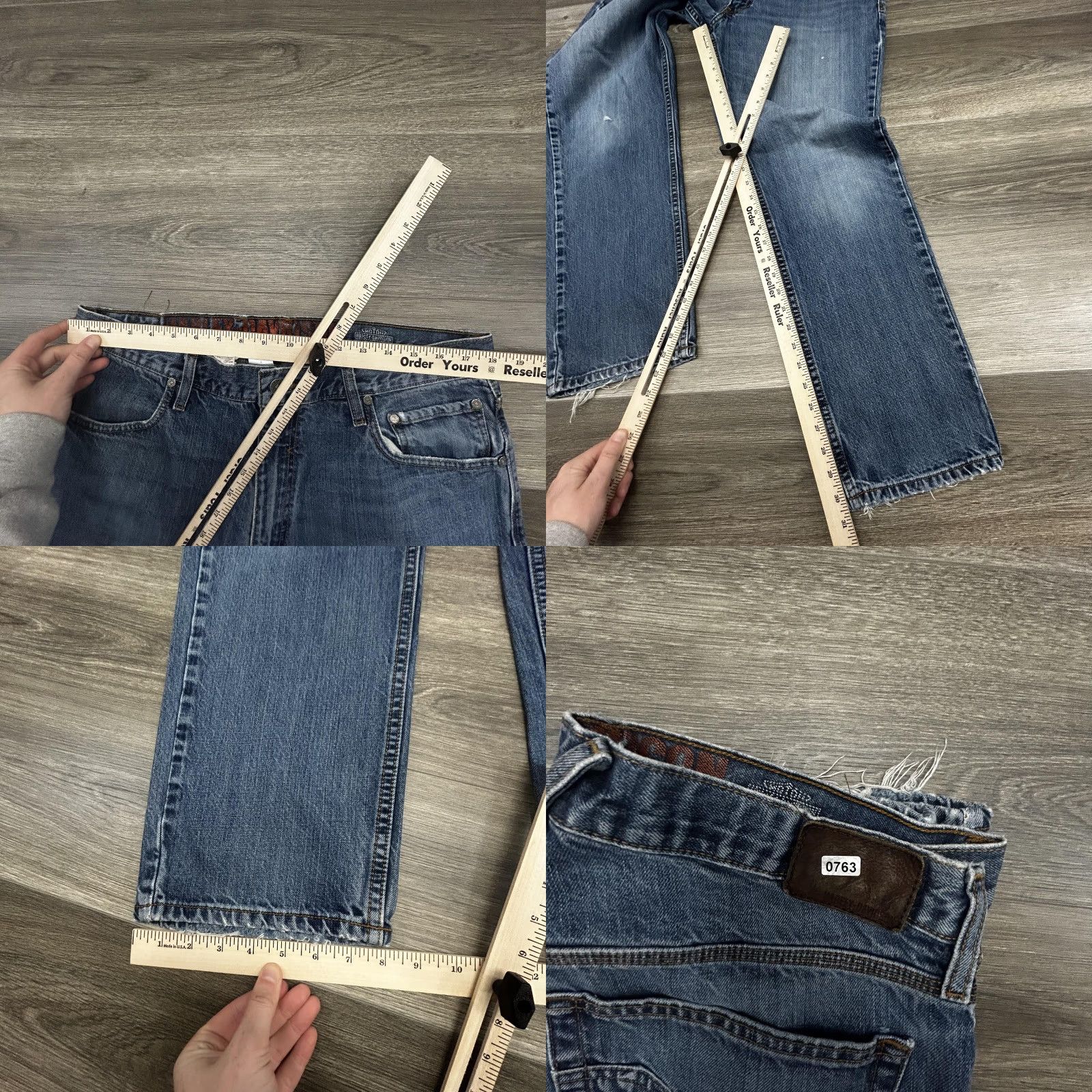 Harley Davidson Harley-Davidson Jeans Mens 36x31 Blue Relaxed Straight Denim Distressed Pockets Logo 5-pocket Denim Casual Mens Jeans Size US 36 / EU 52 - 9 Thumbnail