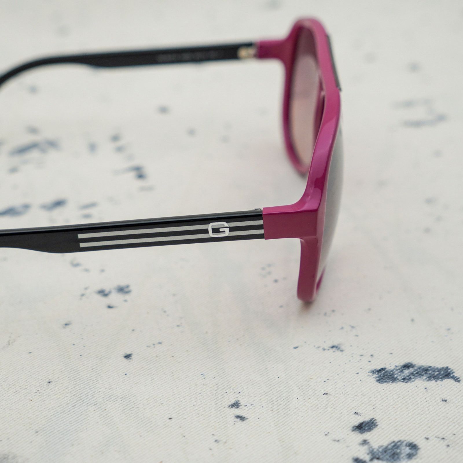 Gucci Gucci 1627 pink gradient striped gg logo aviator sunglasses Size ONE SIZE - 5 Thumbnail