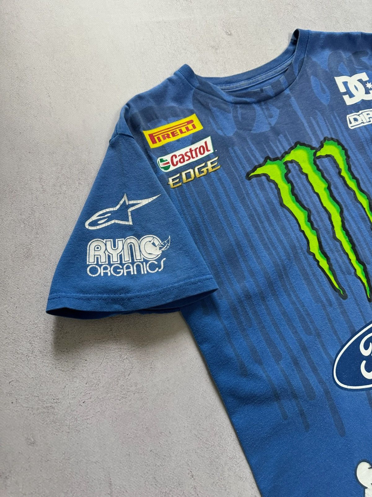 DC × Formula 1 Vintage Monster Energy DC Ford Alpine Stars #43 T Shirt 90s Size US M / EU 48-50 / 2 - 7 Thumbnail