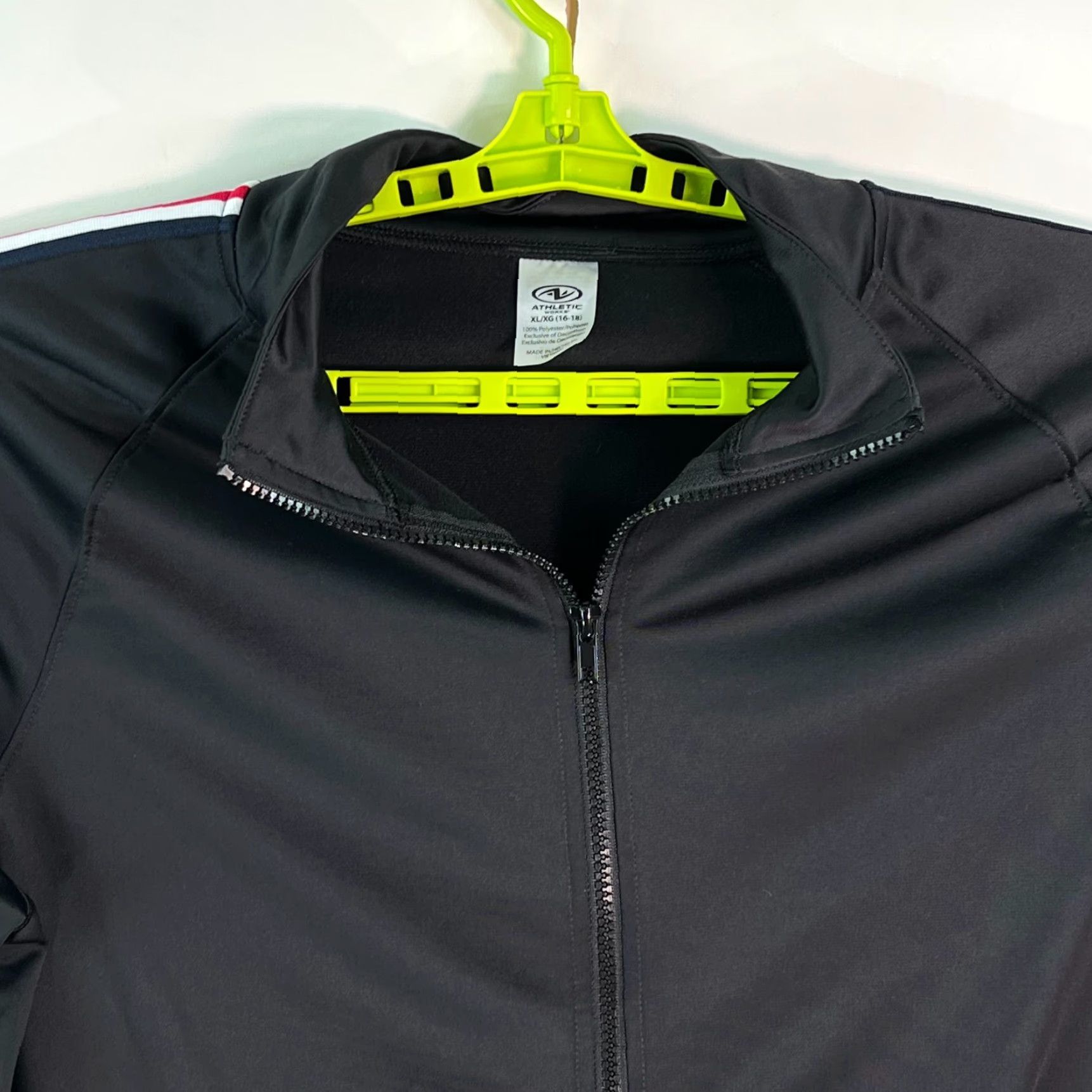 Athletic Works Athletic Works Jacket XL Women's Long Sleeve Full Zip Black Activewear Size XL / US 12-14 / IT 48-50 - 3 Thumbnail