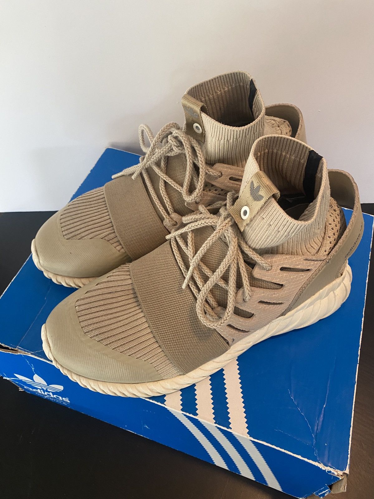 image of Adidas Tubular Doom Special Forces Size 7 Ba8722 Shoes in Beige, Men's