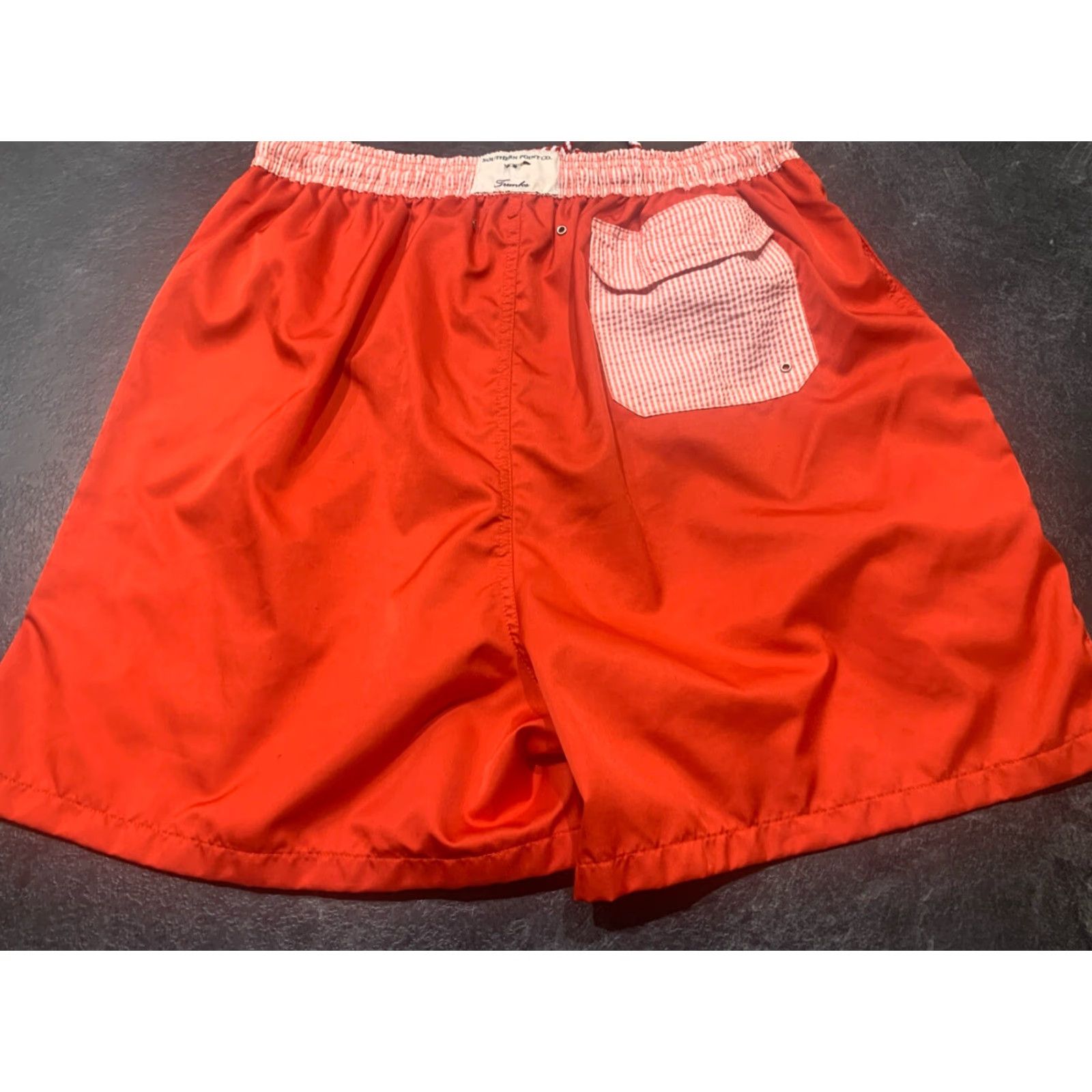 Vintage Southern Point Men’s 2XL Red Swim Trunks with Pockets Size US 39 - 5 Thumbnail
