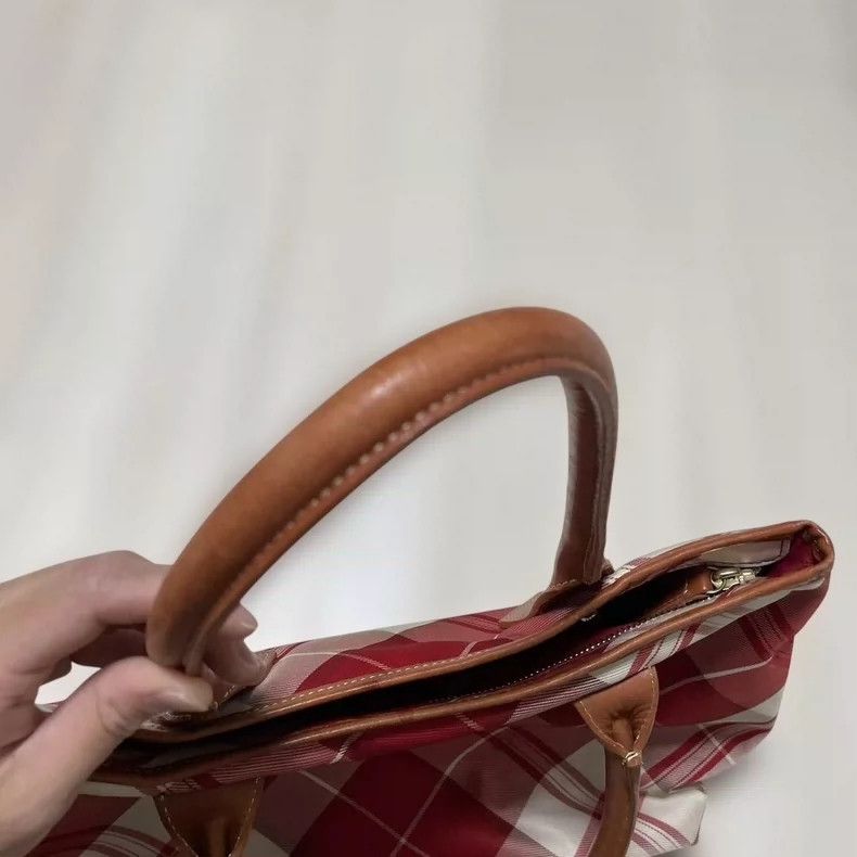 Vivienne Westwood Vivienne Westwood size os Red checkered Saturn leather tote Size ONE SIZE - 6 Thumbnail