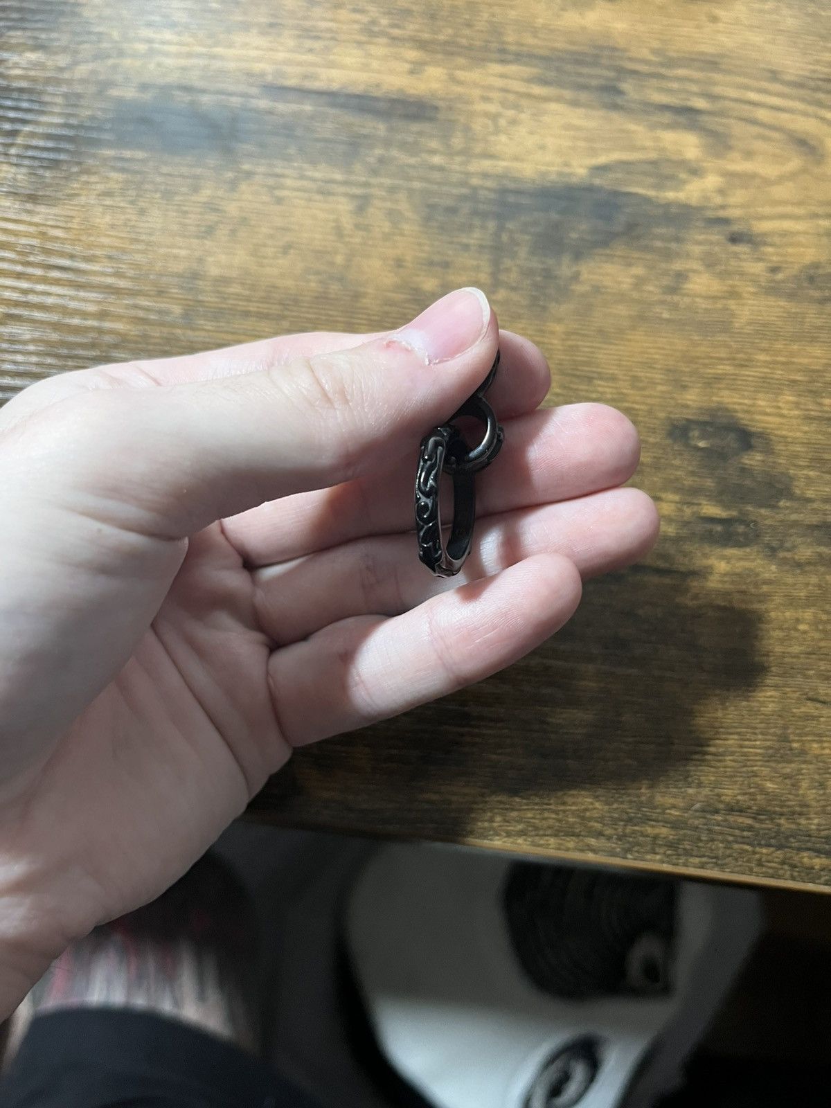 Other Black ring pendant Size ONE SIZE - 2 Thumbnail