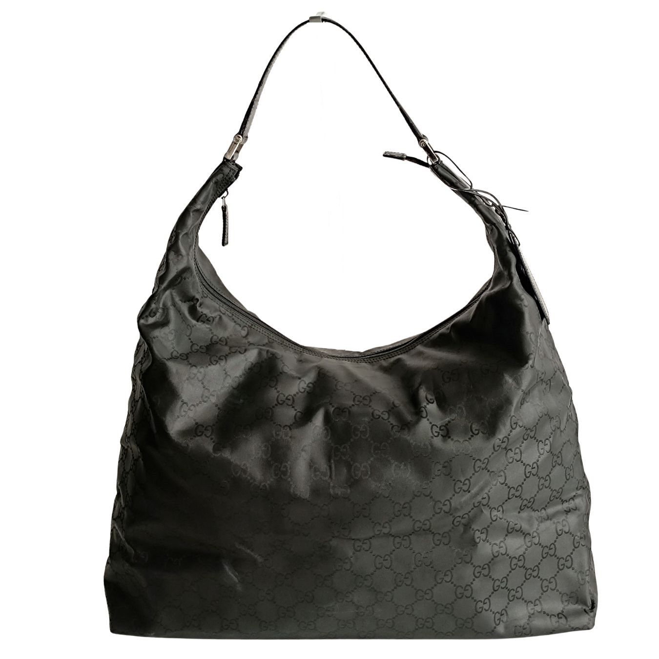 image of Gucci Travel Bag In Black Monogram Nylon, Women's