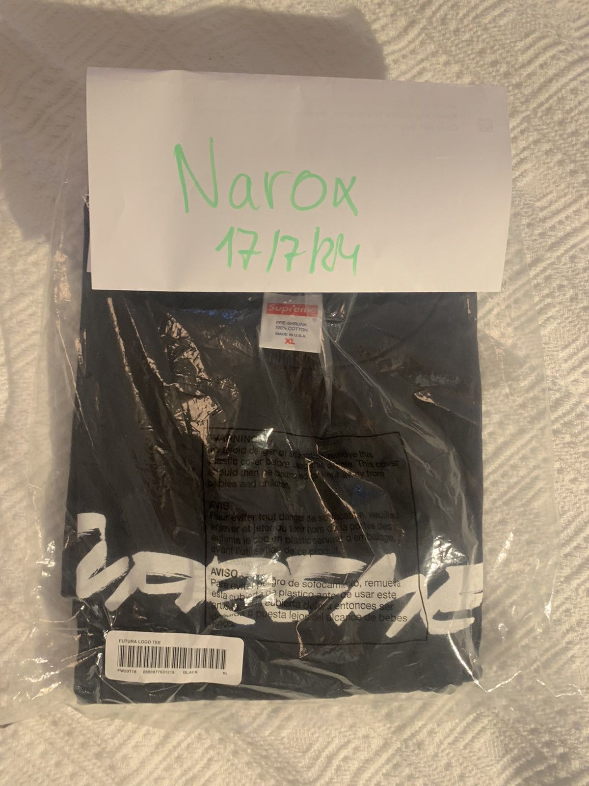 Supreme Supreme Futura Logo Tee Black XL Size US XL / EU 56 / 4 - 5 Thumbnail