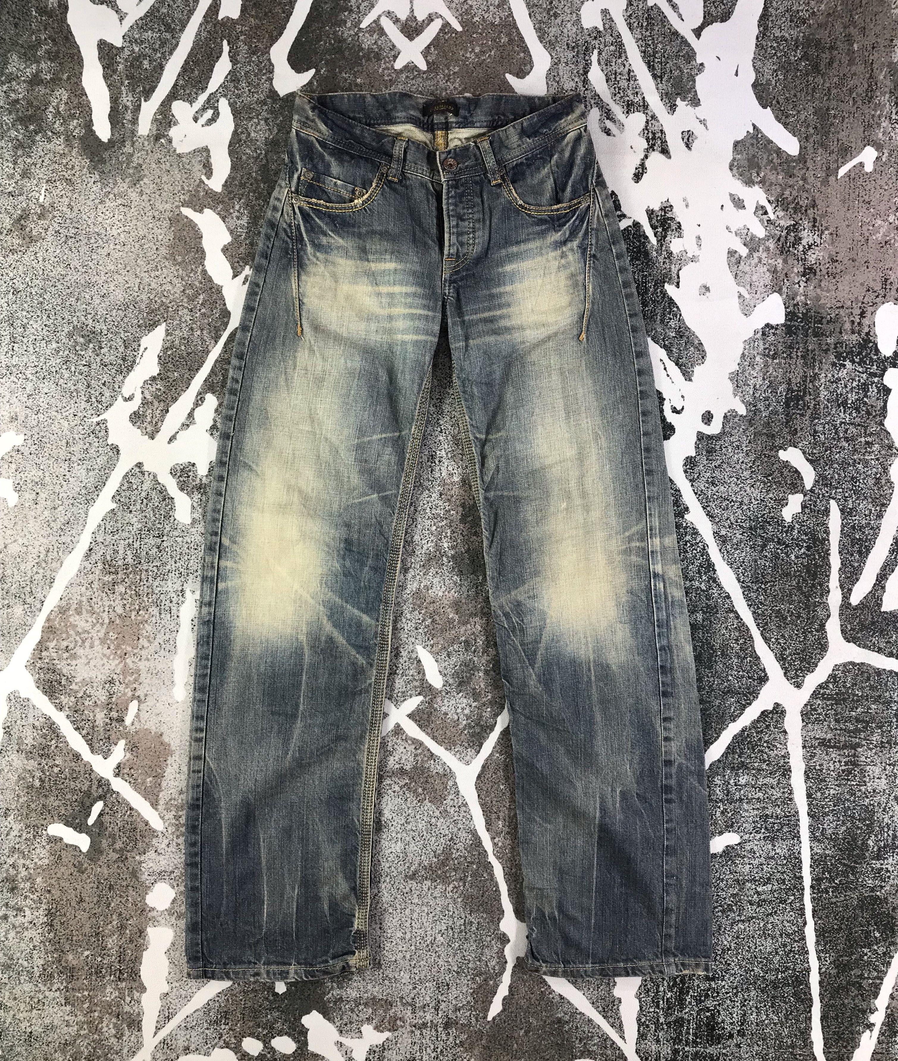 Chealseagarb Jeans Rusty Wash Zipper Pocket Denim KJ1829