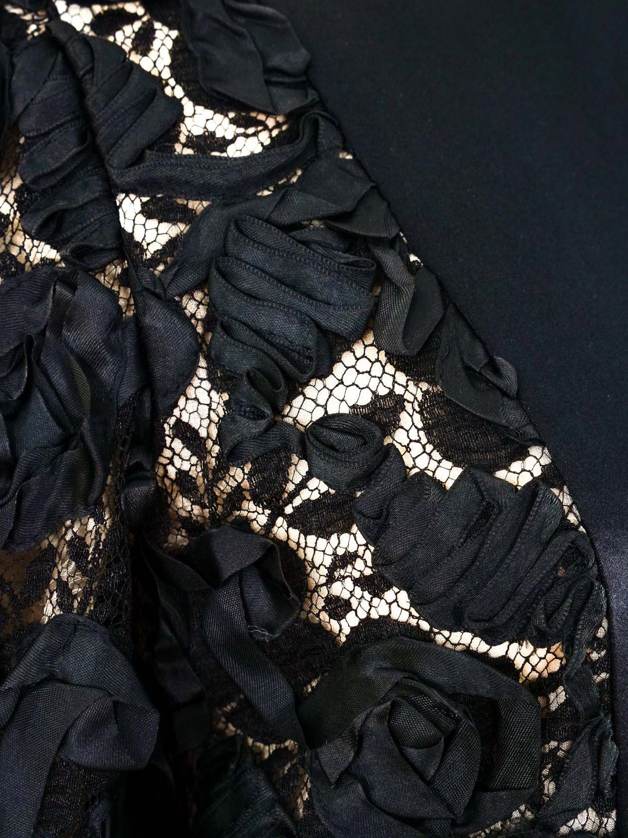 Geoffrey Beene GEOFFREY BEENE FLORAL LACE PANEL COCKTAIL DRESS Size 6 Size M / US 6-8 / IT 42-44 - 3 Thumbnail