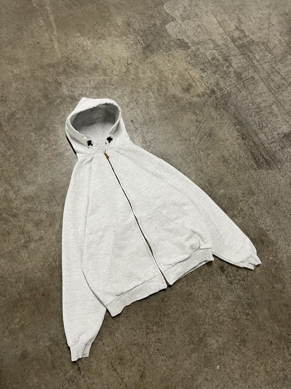 Carhartt zip up thermal lined vintage hoodie streetwear hype