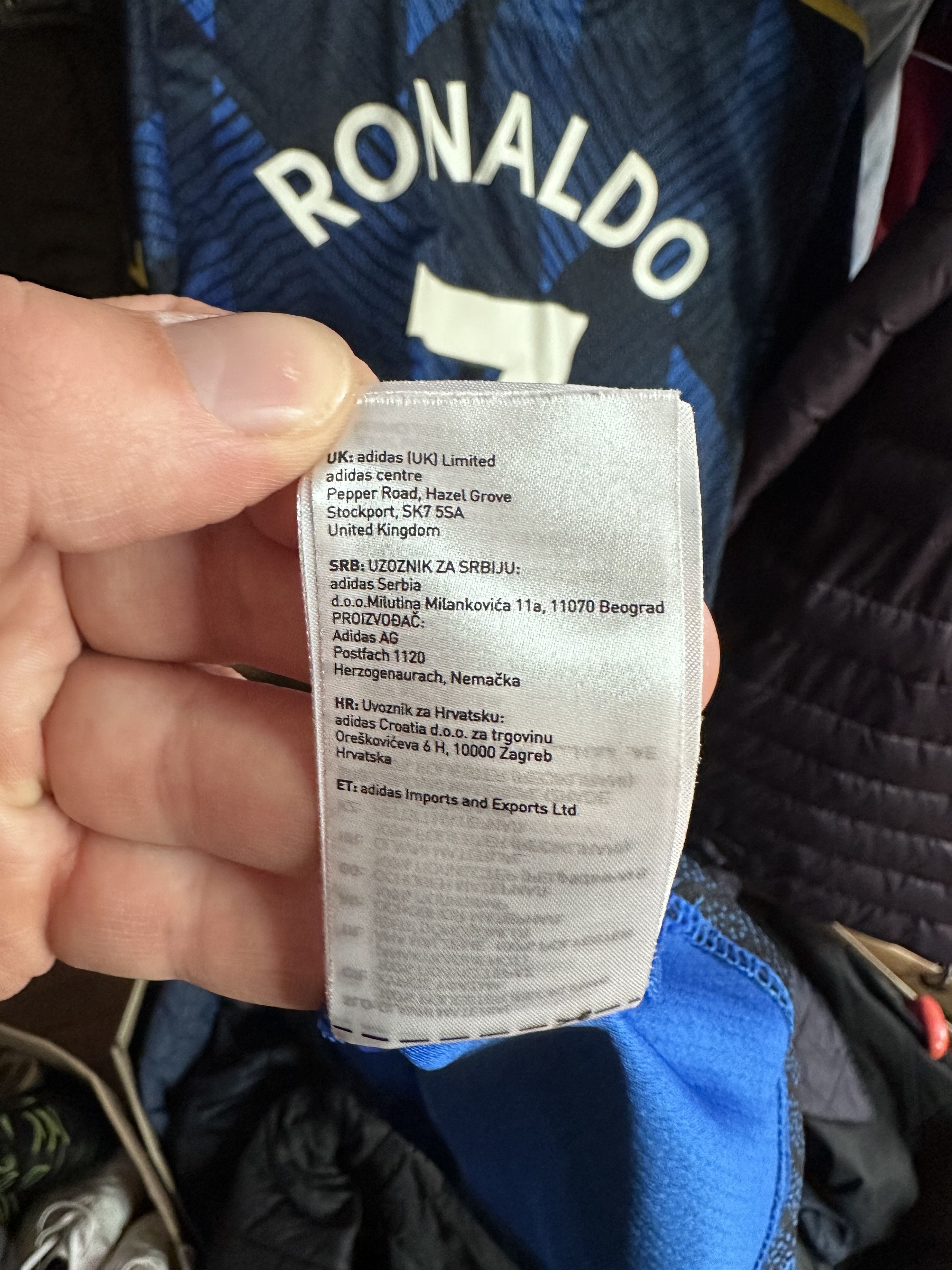 Adidas Manchester United 2021 Football Soccer Jersey #7 Ronaldo Size US M / EU 48-50 / 2 - 14 Thumbnail
