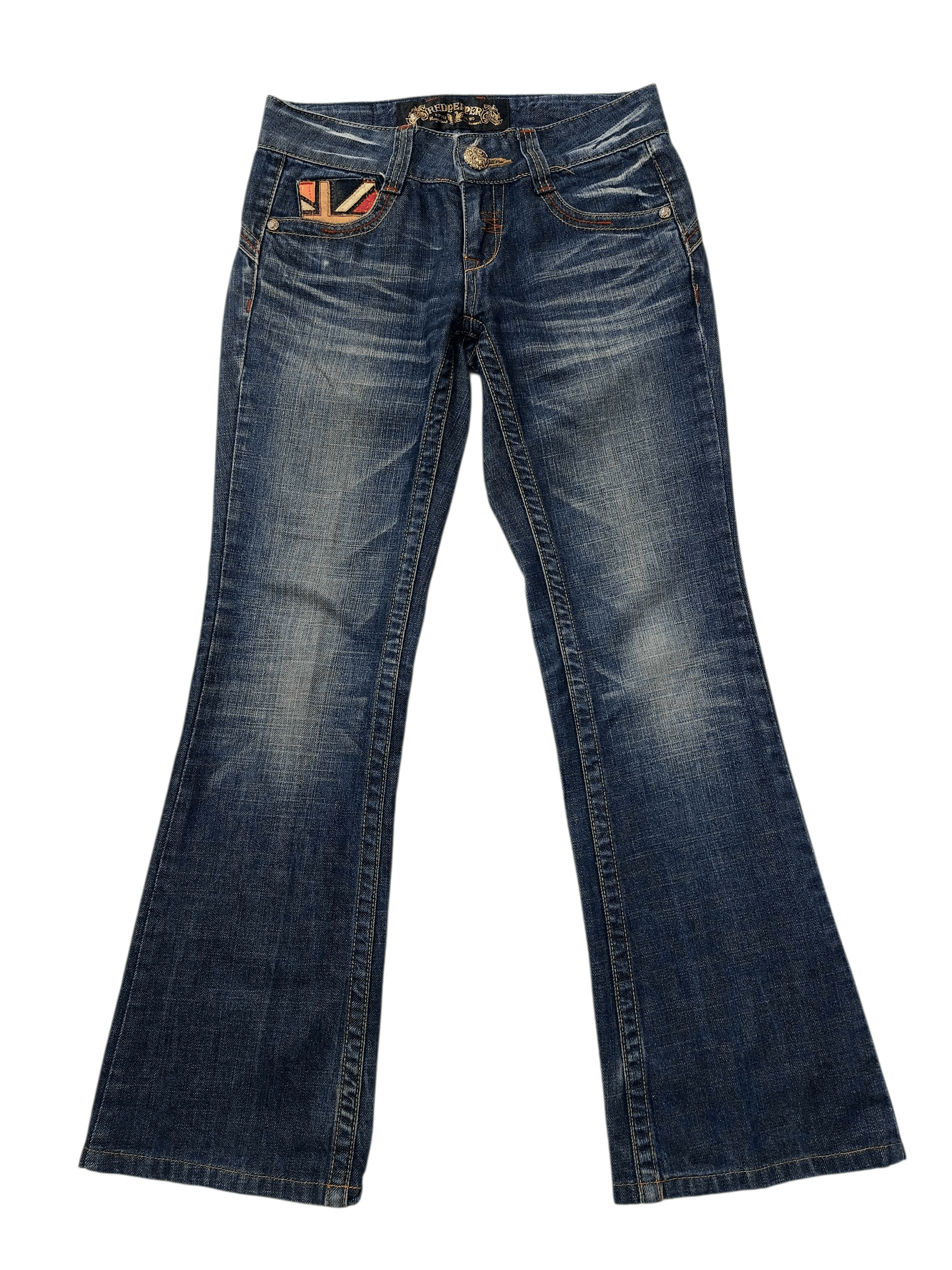 Vintage 🔥Red Pepper Jeans Flare Jack Serika Style Size 26" / US 2 / IT 38 - 3 Thumbnail