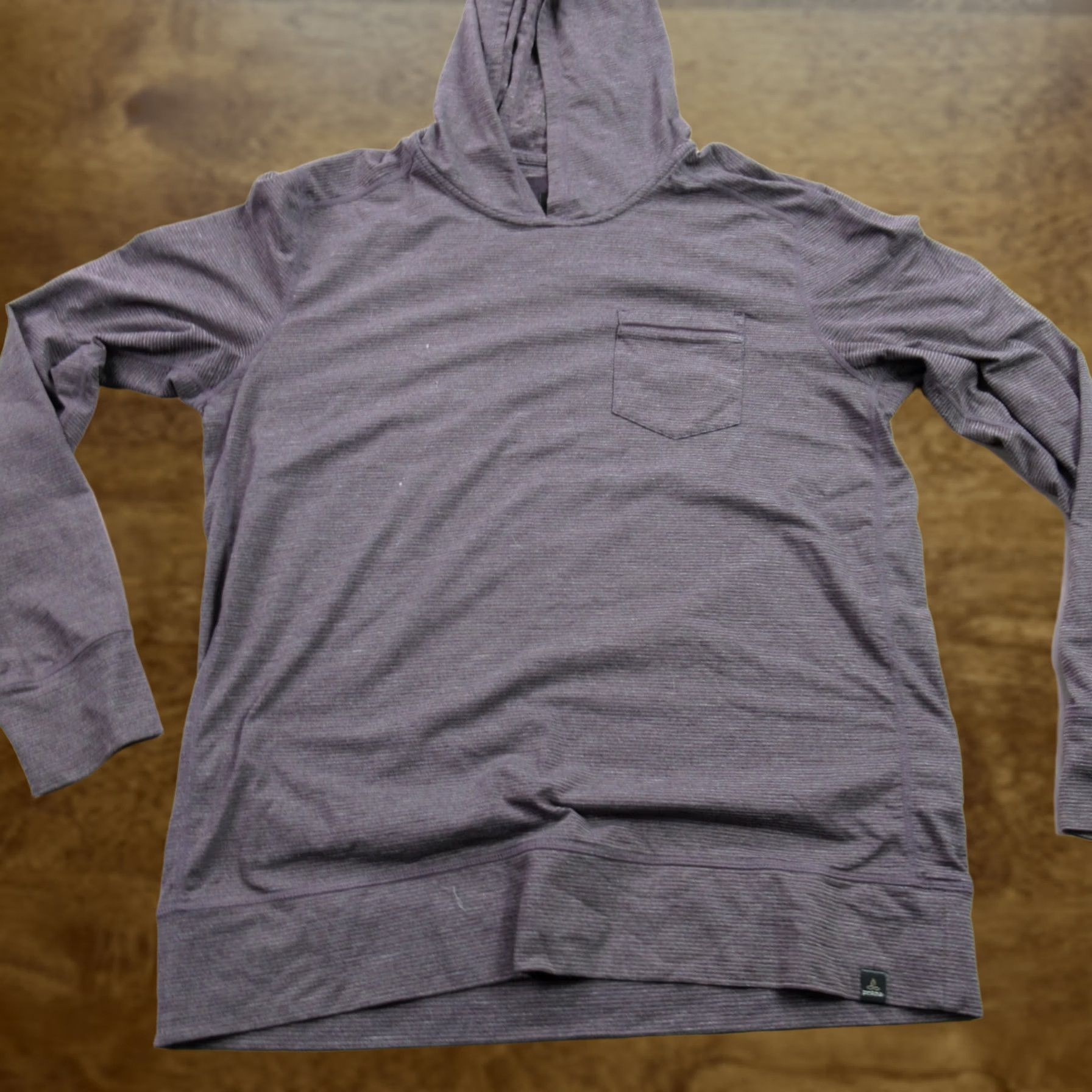 Prana prAna Hoodie Mens Large Hooded Pullover Outdoors Purple Casual Long Sleeve Size US L / EU 52-54 / 3 - 1 Thumbnail