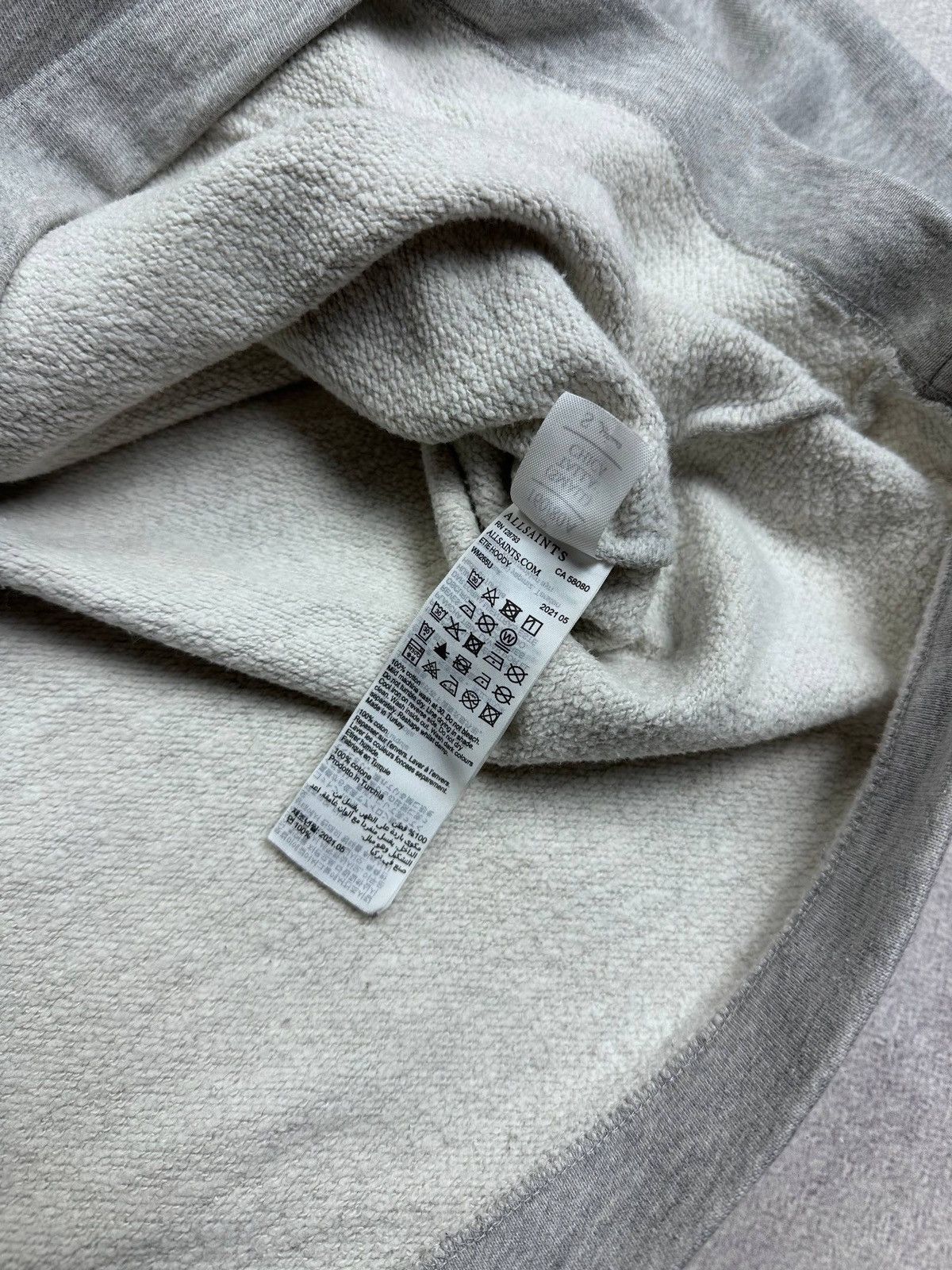 Allsaints Vintage Allsaints Raven Big Logo Hoodie Rare S Size US S / EU 44-46 / 1 - 7 Thumbnail