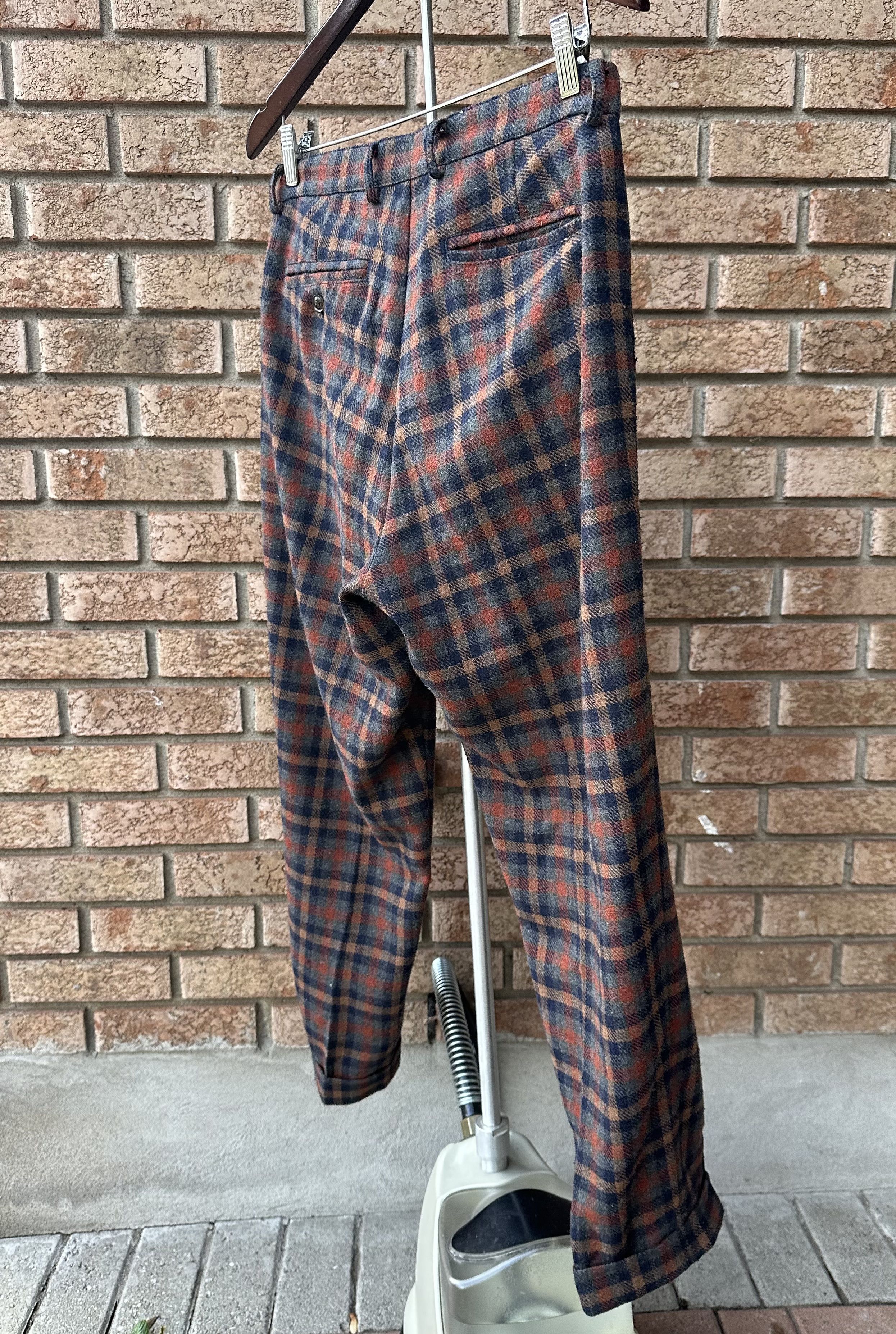 Vintage Pleated Flannel Trousers Size US 30 / EU 46 - 5 Thumbnail