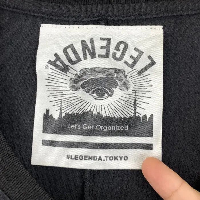Vintage LEGENDA TOKYO WARNING Skateboard Punk Tee Shirt Size US M / EU 48-50 / 2 - 5 Thumbnail