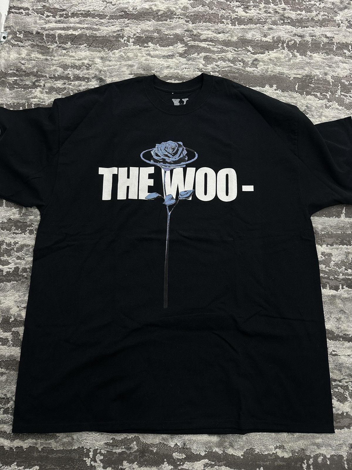 image of Pop Smoke X Vlone “The - Woo” Shirt in Black, Men's (Size 2XL)