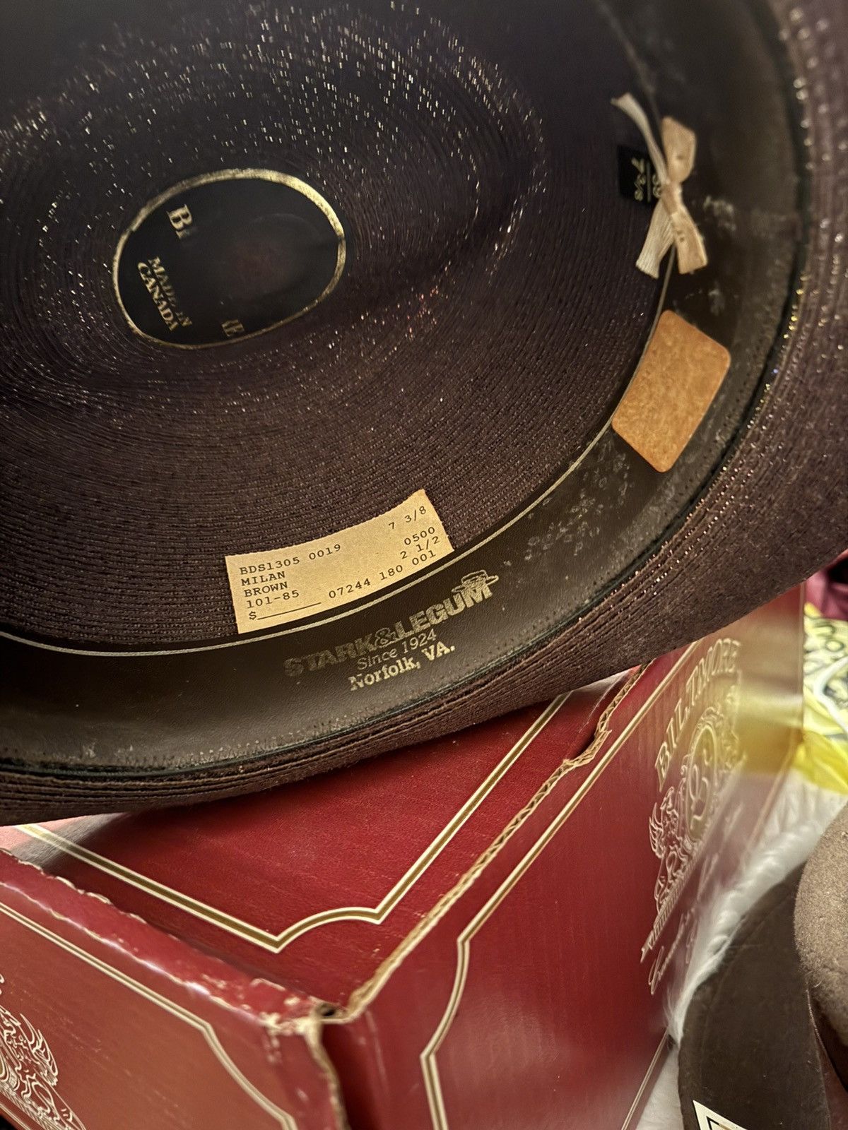 Kangol Dobbs, Karol, Biltmore, Bailey hats Size 28 - 8 Thumbnail