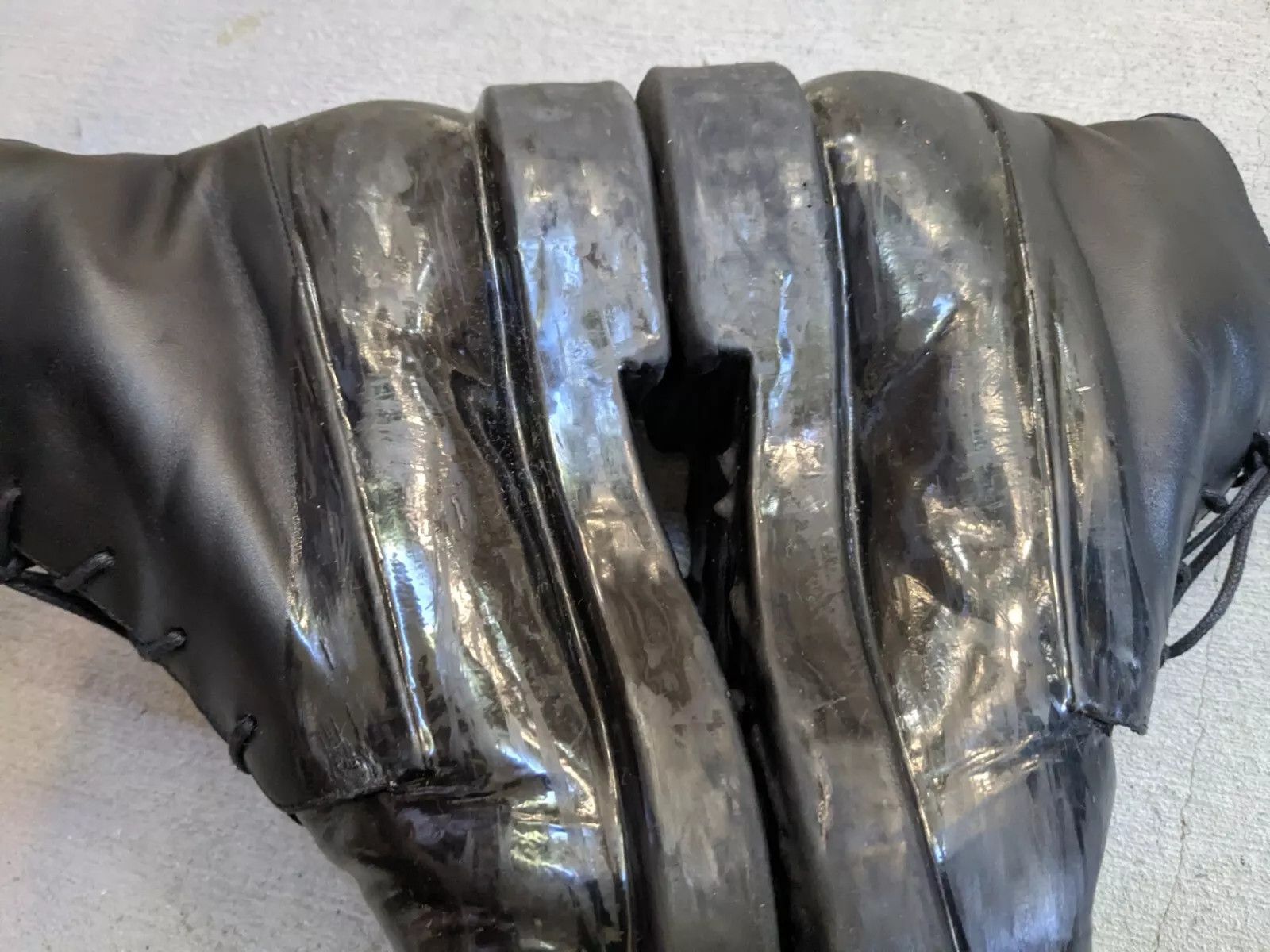 Balenciaga Balenciaga Boots Black 9 42 Rubber Dipped Combat Lace Up Size US 9 / EU 42 - 5 Thumbnail