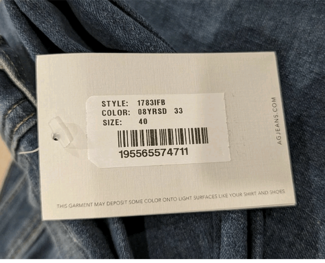 AG Adriano Goldschmied Adriano Goldschmied AG Slim Straight Jeans 8 Years 40 Size US 40 / EU 56 - 5 Thumbnail