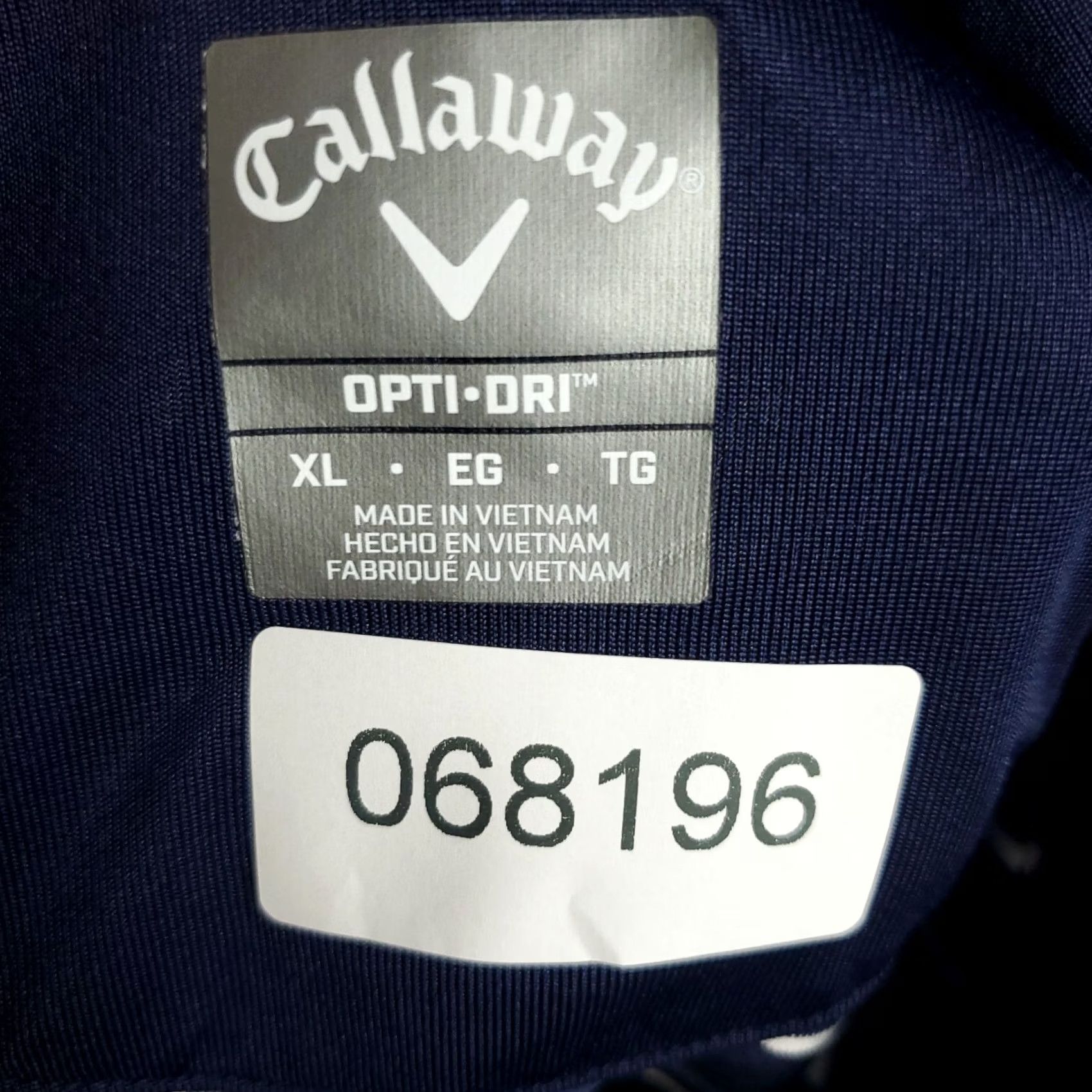 Callaway Callaway Polo Shirt Mens XL Blue Striped Opti Dri Fit Golf Short Sleeve Polo Shirt Nature: None Size US XL / EU 56 / 4 - 6 Thumbnail
