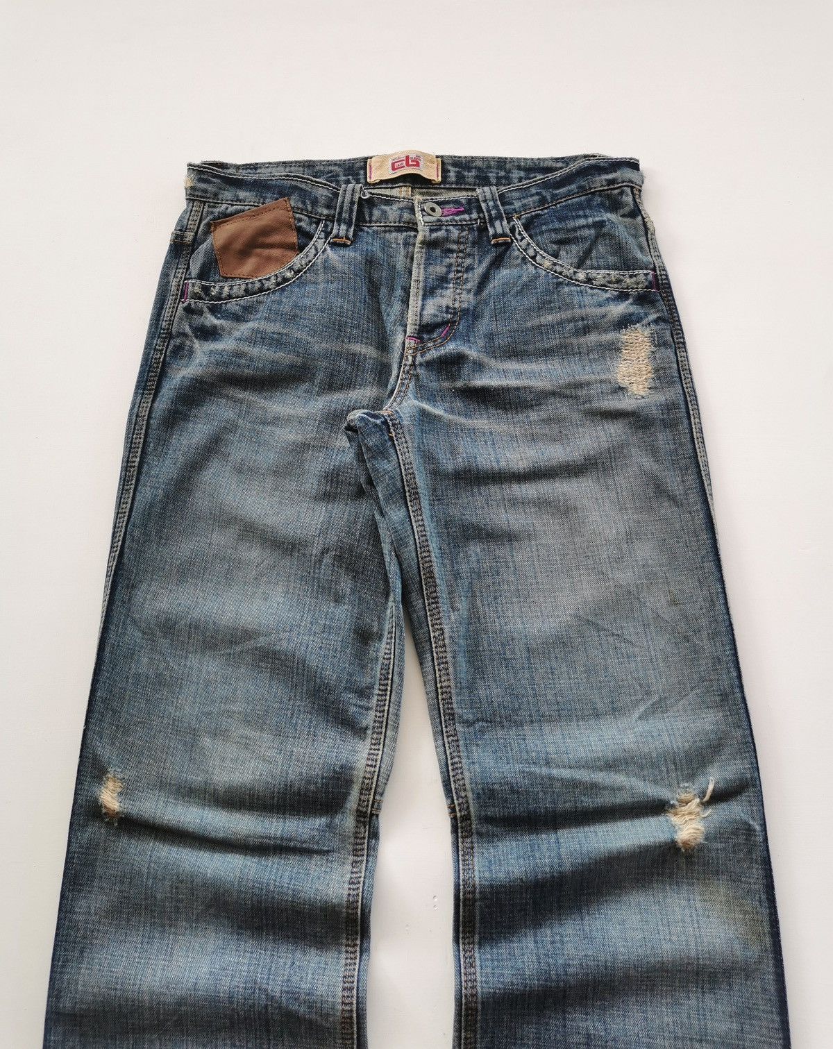 Japanese Brand Cube Sugar Japan Double Back Denim Jeans Size US 31 - 10 Thumbnail