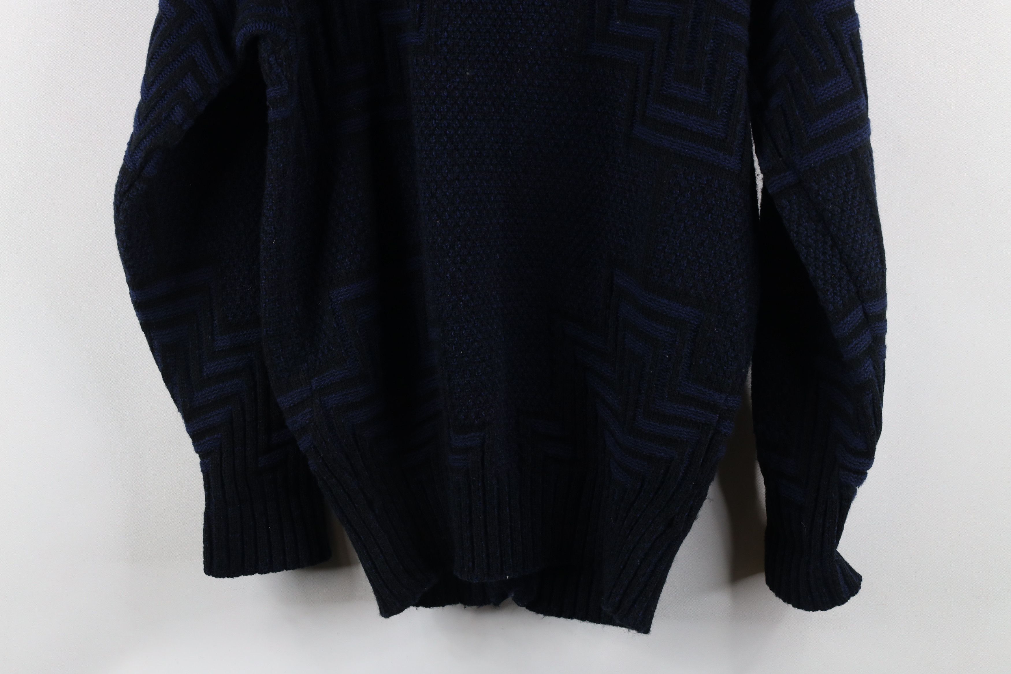 Vintage Vintage 90s Streetwear Chunky Knit Cardigan Sweater Size US M / EU 48-50 / 2 - 11 Thumbnail