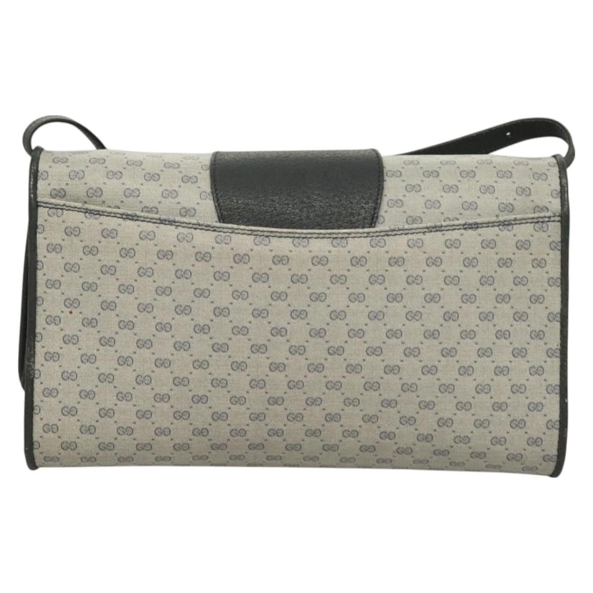 Gucci GUCCI Micro GG Supreme Shoulder Bag Pvc Navy Gold 89 02 050 Size ONE SIZE - 3 Thumbnail