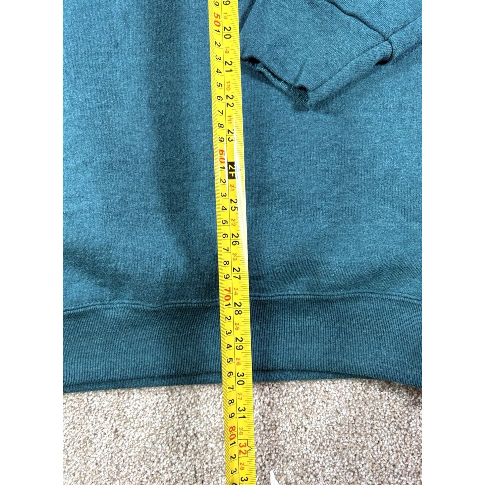 Fruit Of The Loom VINTAGE Fruit of the Loom Crewneck Sweatshirt Adult XL Green Cotton Blend Poly Knit Logo Pullover Preshrunk Ring Spun Men Mens Fall Winter Size US XL / EU 56 / 4 - 4 Thumbnail