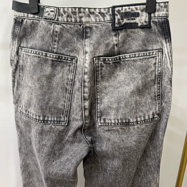 Fendi Fendi Grey Vintage Distressed Mid-waist Flare Jeans Size 25" / US 0 / IT 36 - 6 Thumbnail