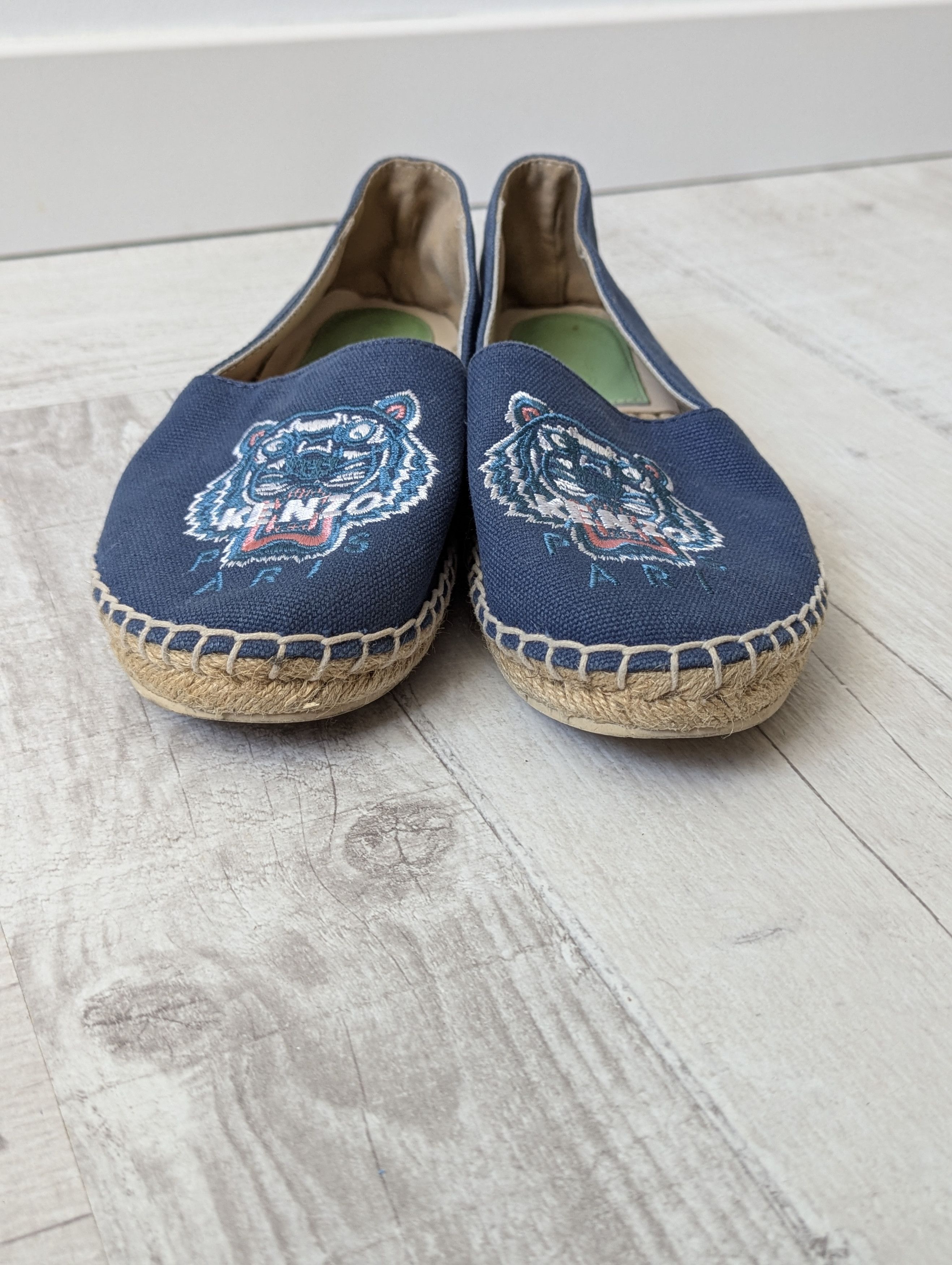 Kenzo Kenzo espadrilles blue tiger embroidery size EU 36 Size US 5 / IT 35 - 10 Thumbnail