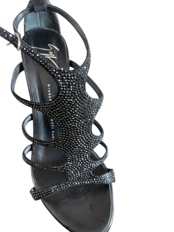 Giuseppe Zanotti Giuseppe Zanotti Coline 110 Cruel Black Summer Embellished Size US 7 / IT 37 - 2 Thumbnail