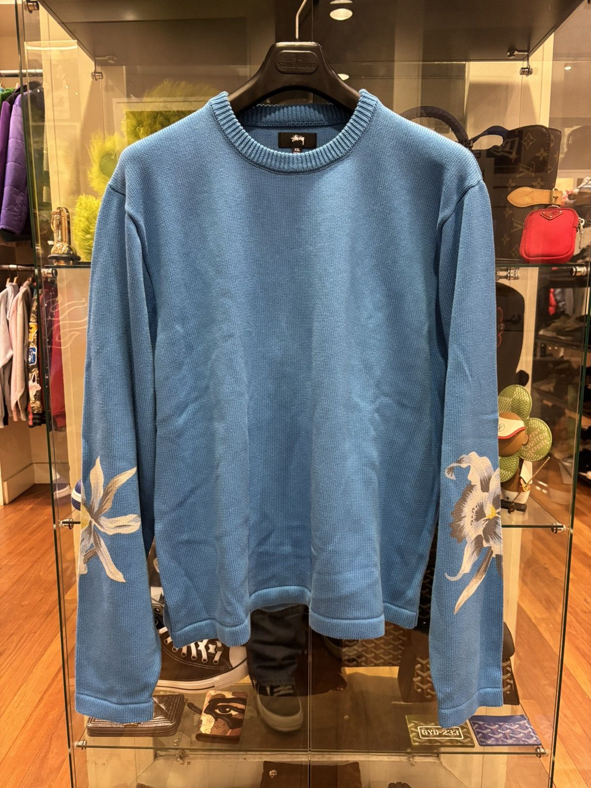 Stussy Stussy Perforated Swirl Knit Shirt - Size XXL | Grailed
