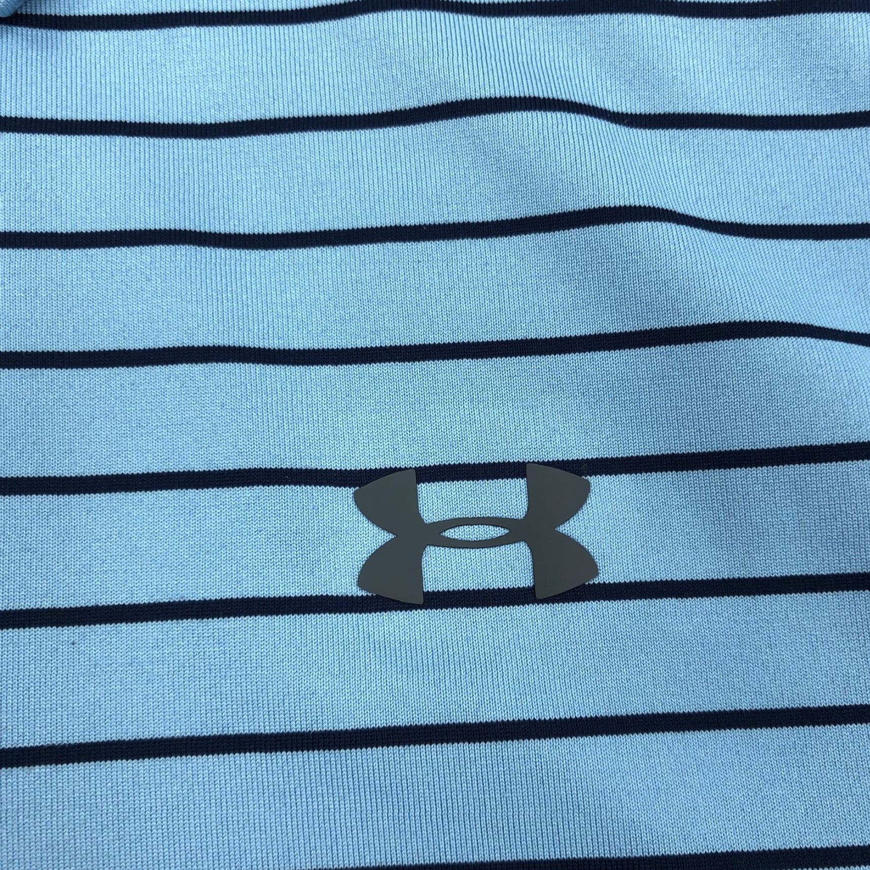 Under Armour Under Armour Polo The Playoff Striped Blue Performance Loose Fit Shirt XL Men Size US XL / EU 56 / 4 - 4 Thumbnail