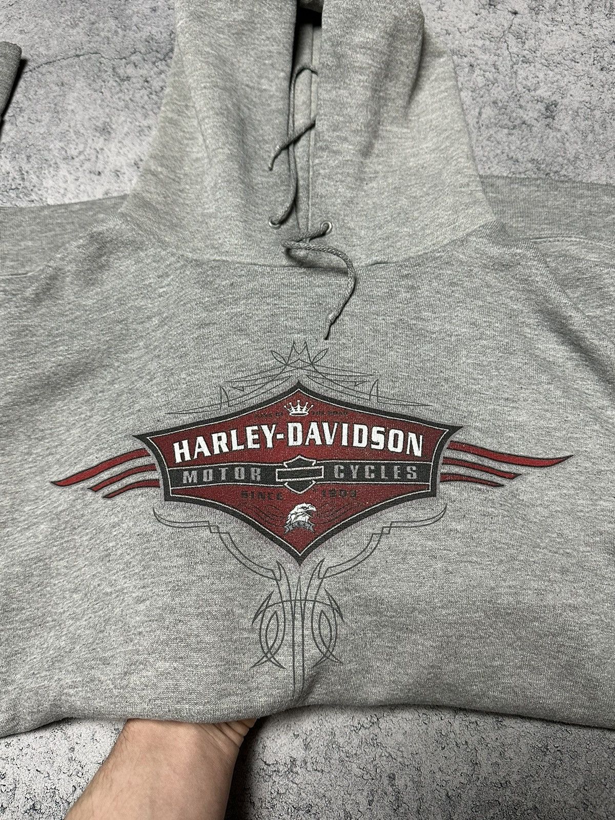 Vintage Vintage Harley Davidson South Dakota Hoodie Size US XL / EU 56 / 4 - 6 Thumbnail