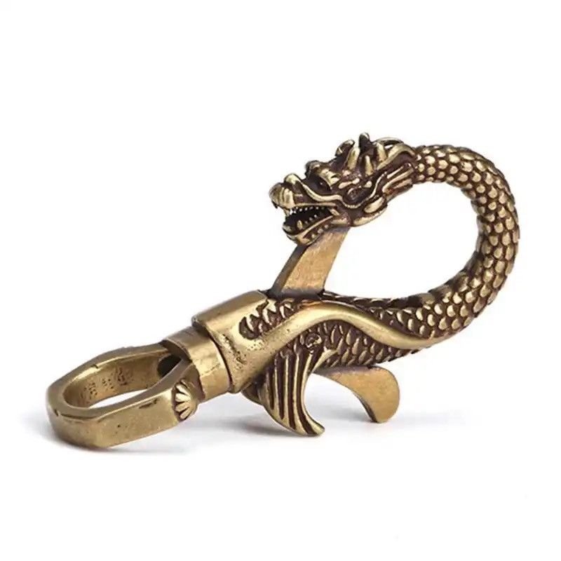 Vintage Vintage Brass Dragon Keychain Size ONE SIZE - 4 Thumbnail
