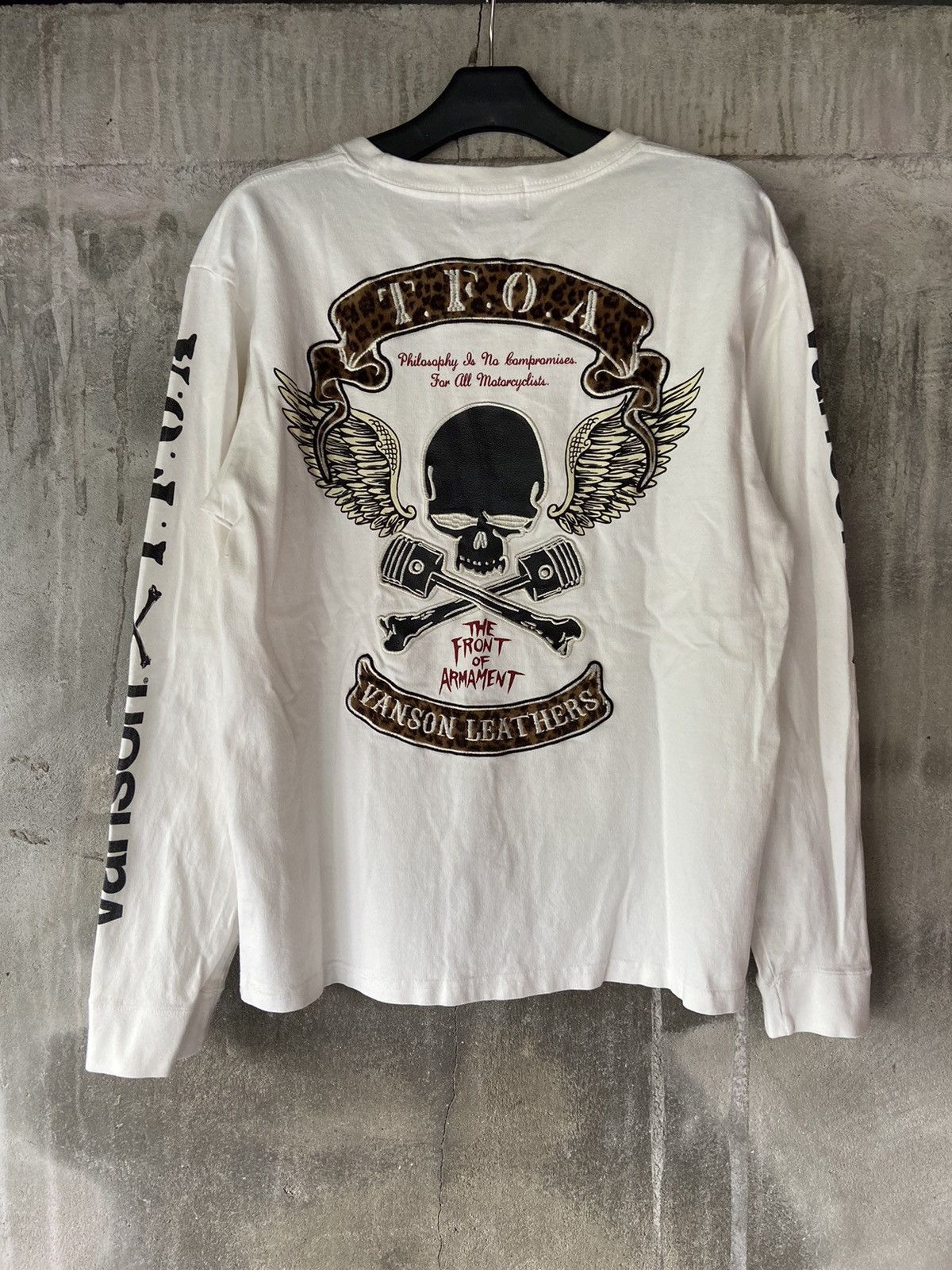 Beauty Beast × Hysteric Glamour × Japanese Brand BROWNY TEE OPEN KNIT 2 IN 1 VANSON X T.F.O.A LONG SLEEVE Size US L / EU 52-54 / 3 - 21 Thumbnail
