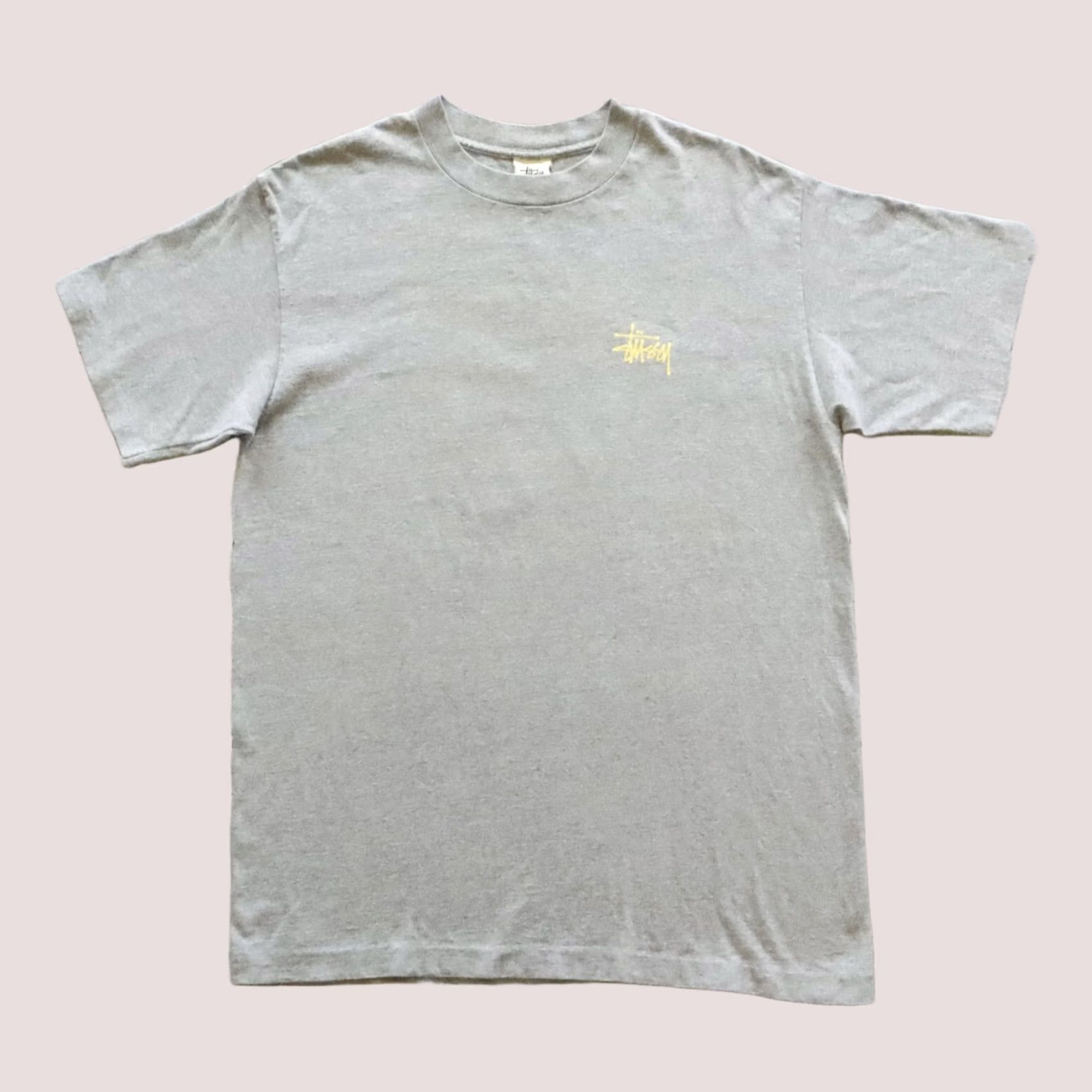 Logo 7 Vintage Stussy S Logo Tee - Size L - Gray - T Shirt - Men - 90s - Single Stitch Size US L / EU 52-54 / 3 - 1 Thumbnail