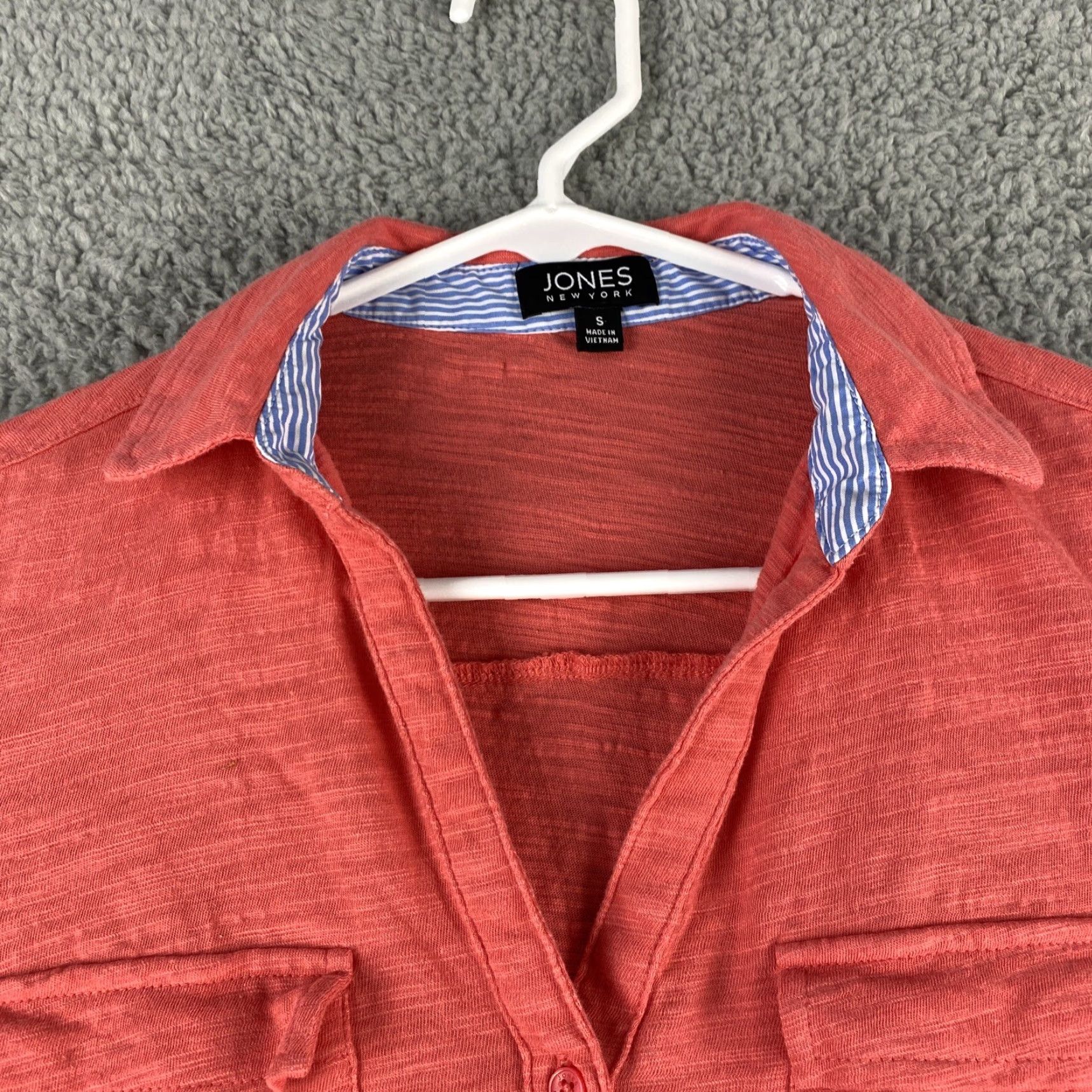 Jones New York Jones New York Shirt Women S Long Sleeve Peach Solid 40-30 Womens Size S / US 4 / IT 40 - 6 Thumbnail