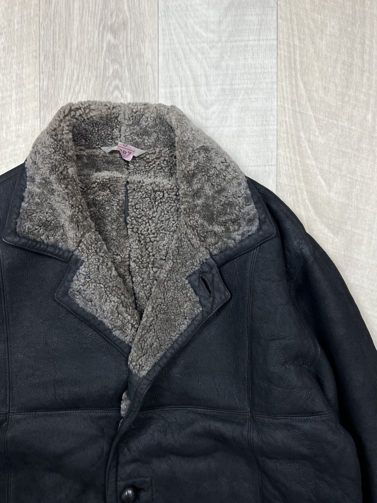 SERAPHIN Seraphin Shearling Leather Coat (Y0284) Size US XXL / EU 58 / 5 - 3 Thumbnail