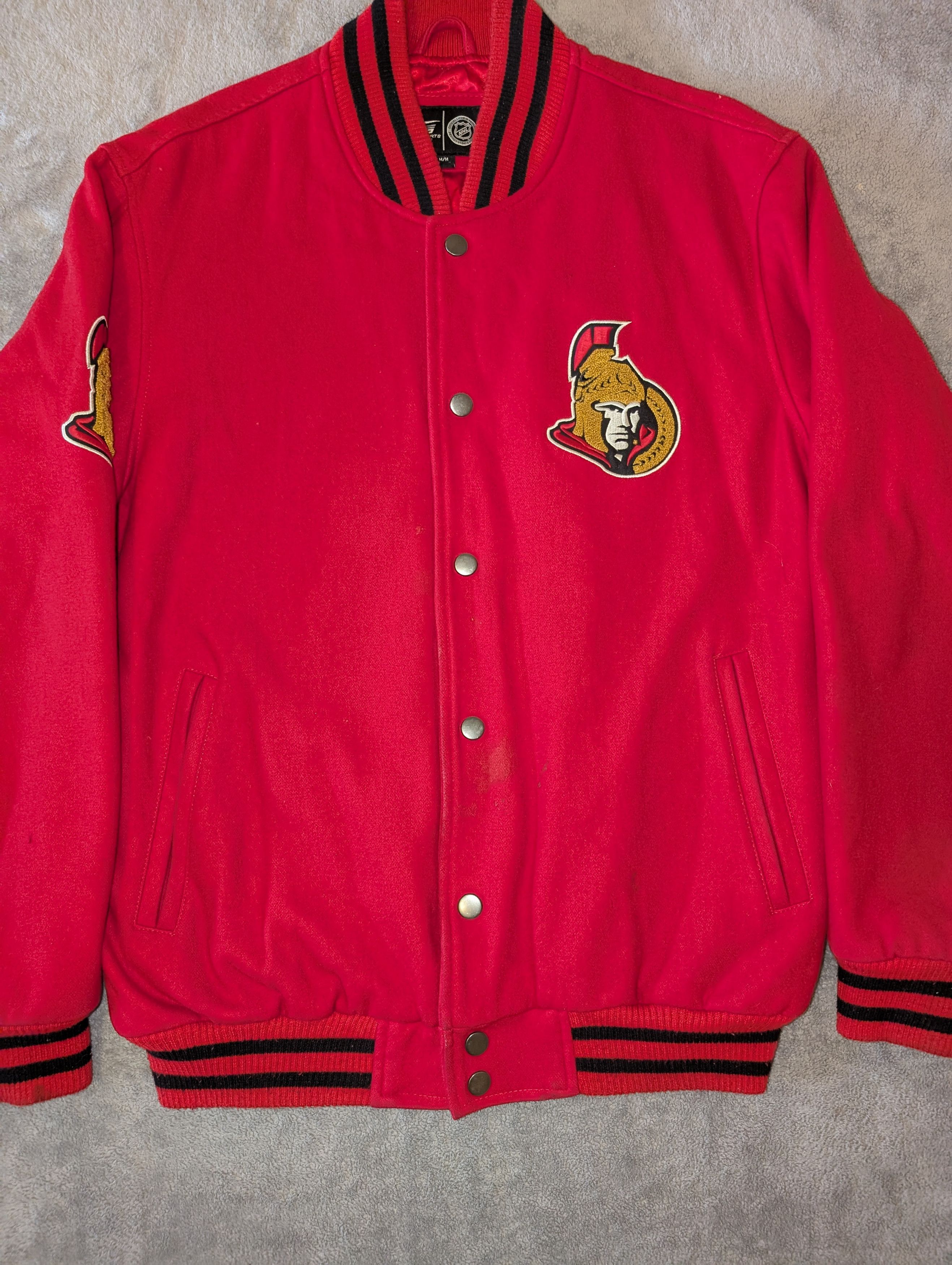 NHL NHL RED OTTAWA SENATOR VARISITY COTTON JACKET Size US M / EU 48-50 / 2 - 1 Thumbnail
