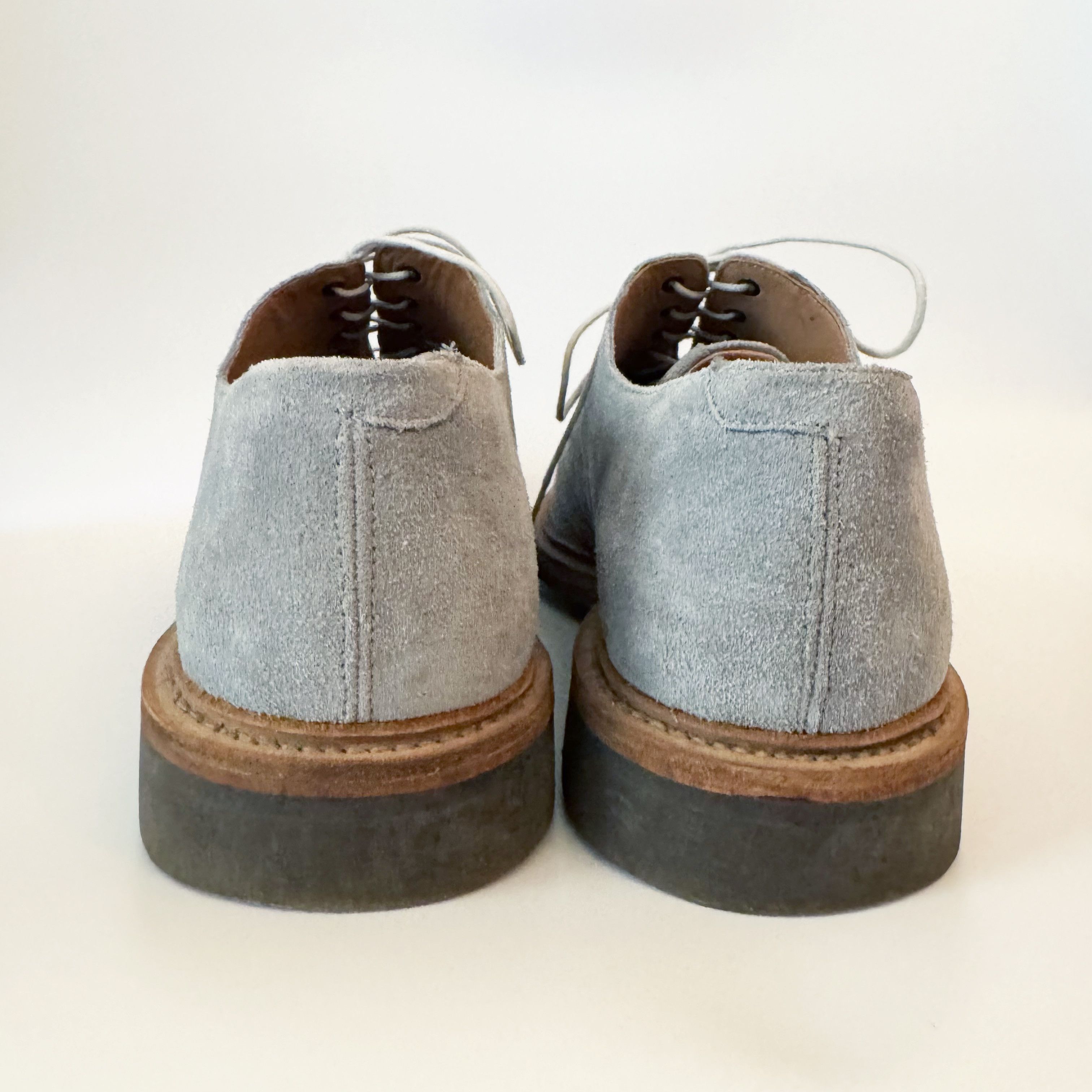Heschung HESCHUNG Pale Blue Suede Oxfords Size US 10.5 / EU 43-44 - 5 Thumbnail