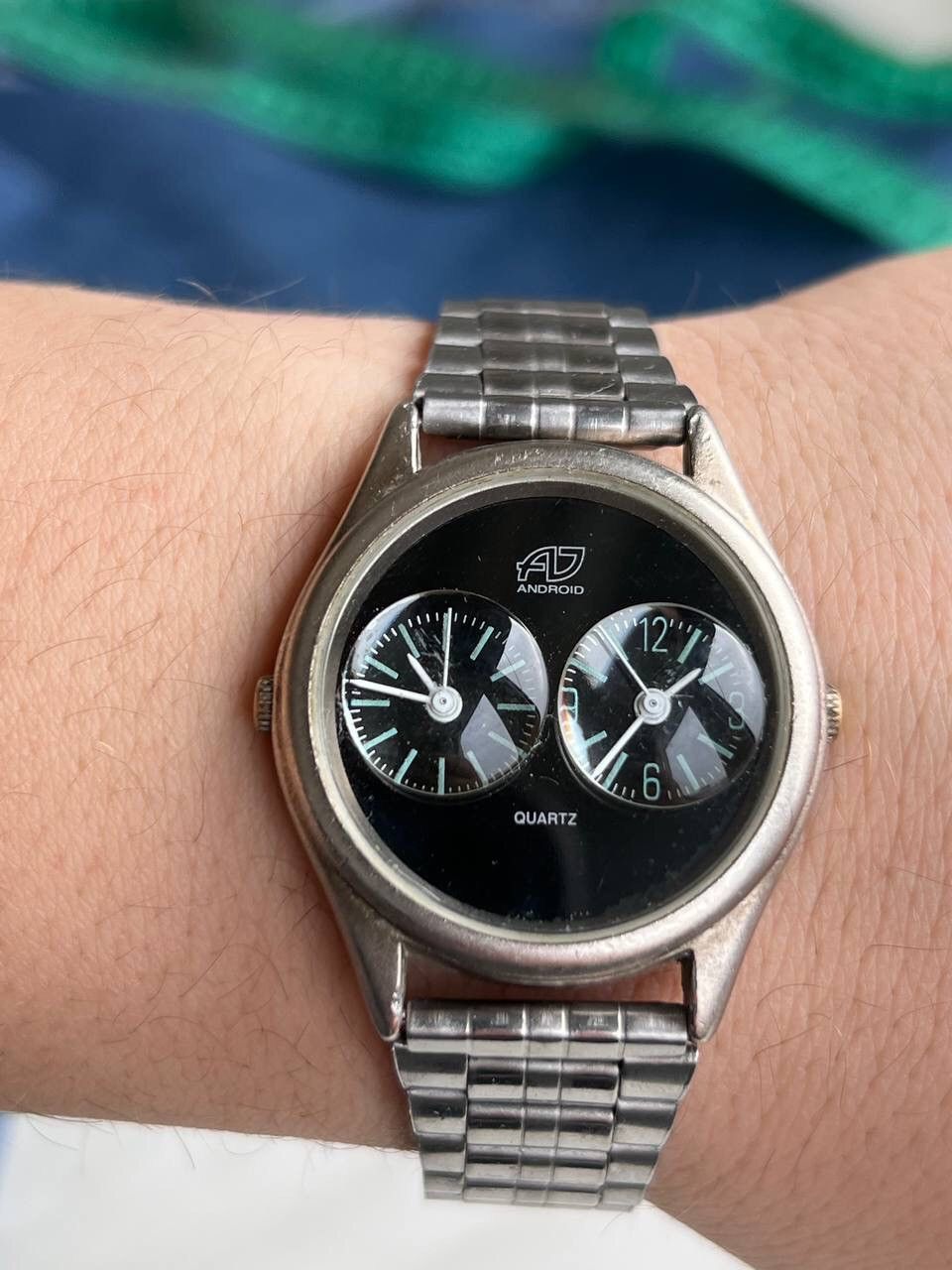 Japanese Brand × Vintage Vintage Double Dial Japanese style futuristic Steel Watch Size ONE SIZE - 9 Thumbnail