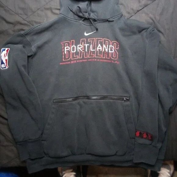 NBA × Nike × Vintage Vintage Y2K Nike Portland Trailblazers Hoodie Sweatshirt Size US XL / EU 56 / 4 - 3 Thumbnail