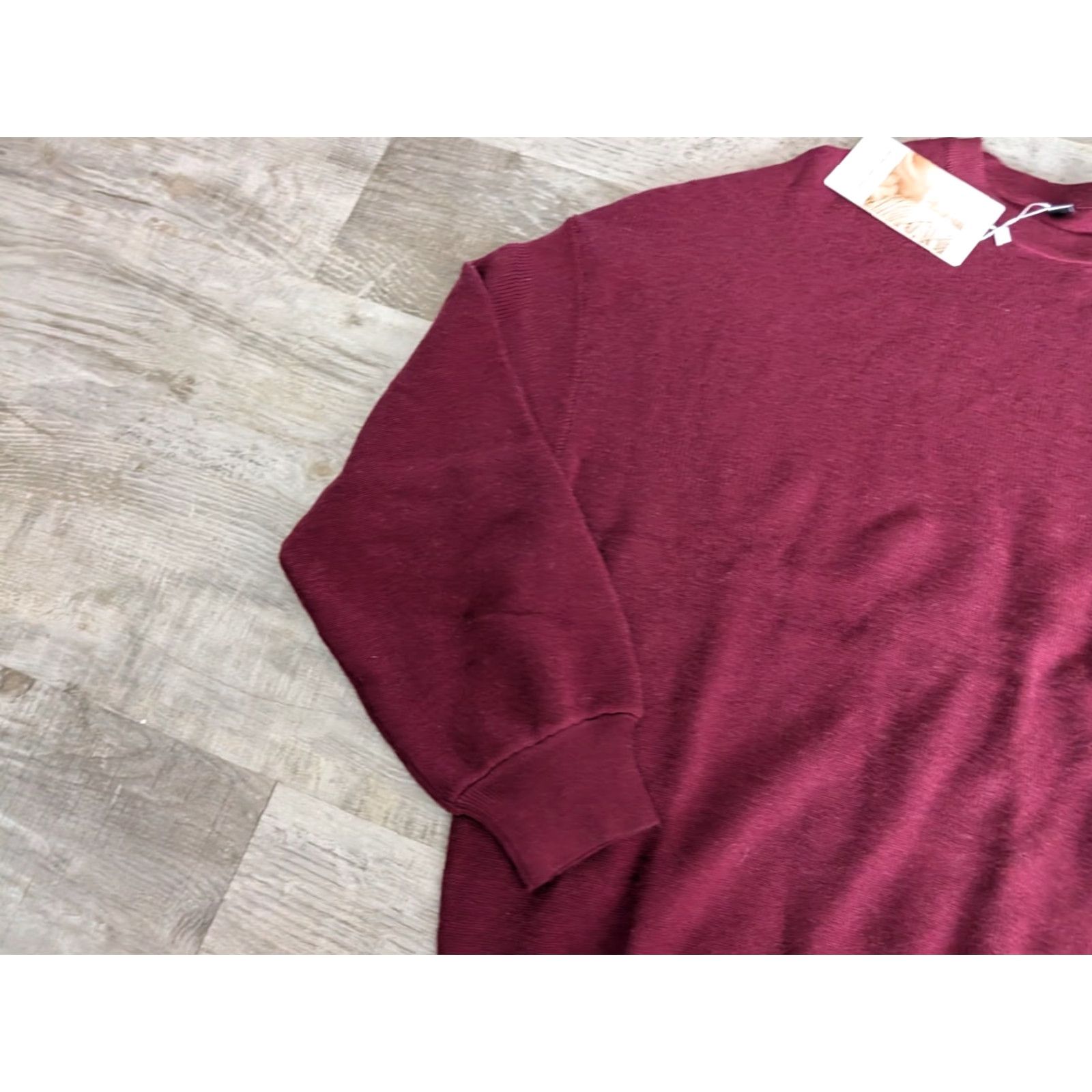 Vintage Arach & Cloz Sweater Men’s Dark Red Size Medium Wool Blend Crew Neck Long Sleeve Pullover Casual Formal Knit Size US M / EU 48-50 / 2 - 3 Thumbnail