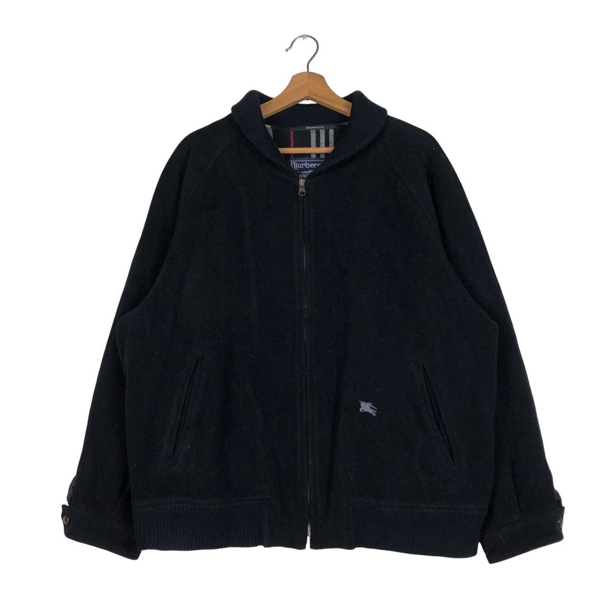 Burberry 🔥VINTAGE BURBERRYS WOOL JACKET MADE IN SPAIN NOVA CHECK Size US M / EU 48-50 / 2 - 2 Thumbnail